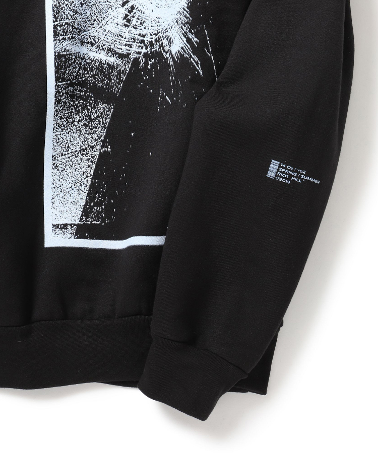 BLACK RIOT HOODIE（RIOT HILL）｜TATRAS CONCEPT STORE タトラス公式