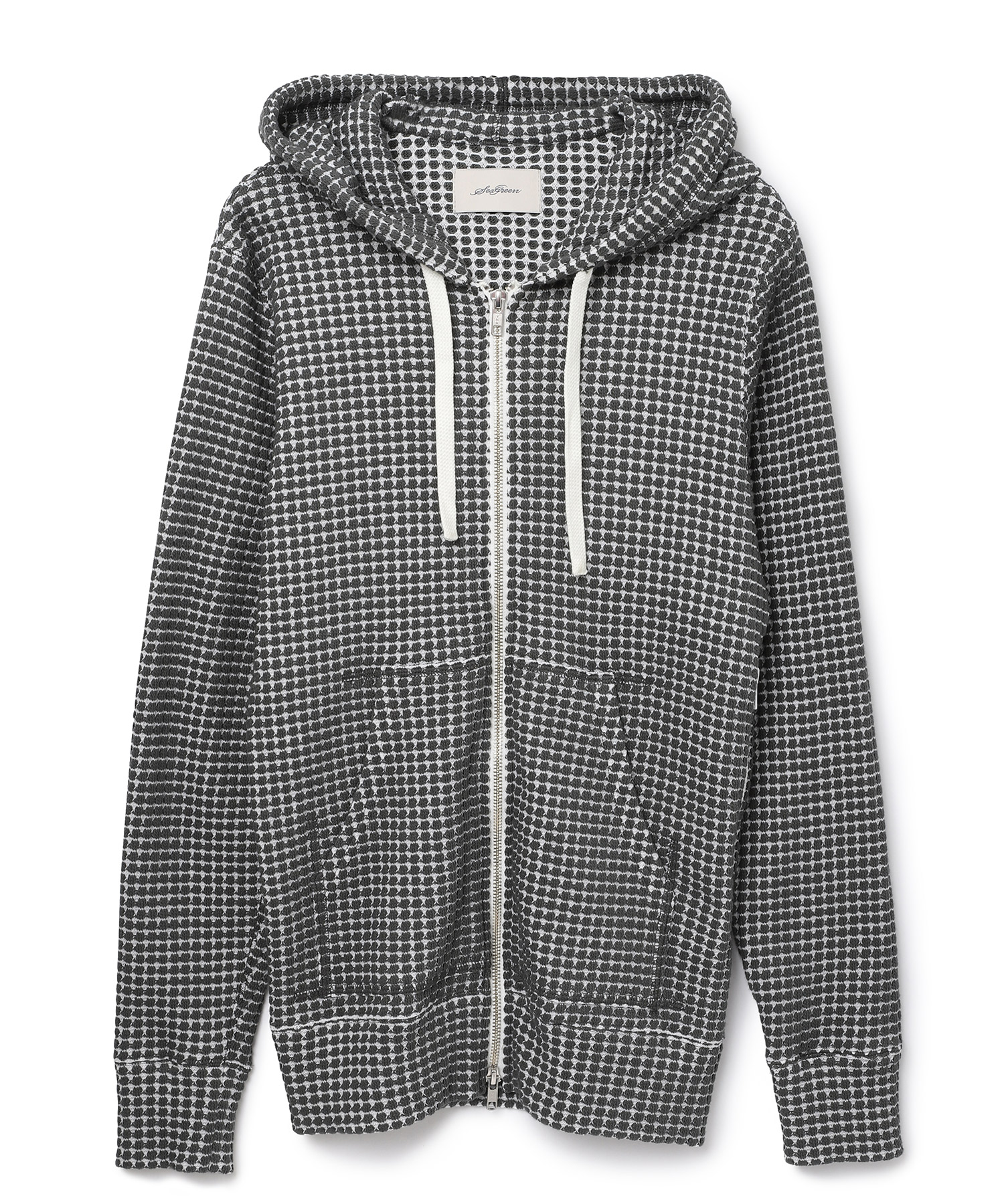 【公式】SEAGREEN (シーグリーン) BIG WAFFLE Hoodie GRAY/07 サイズ:01,02,03,04,05 パーカー・スウェット メンズ