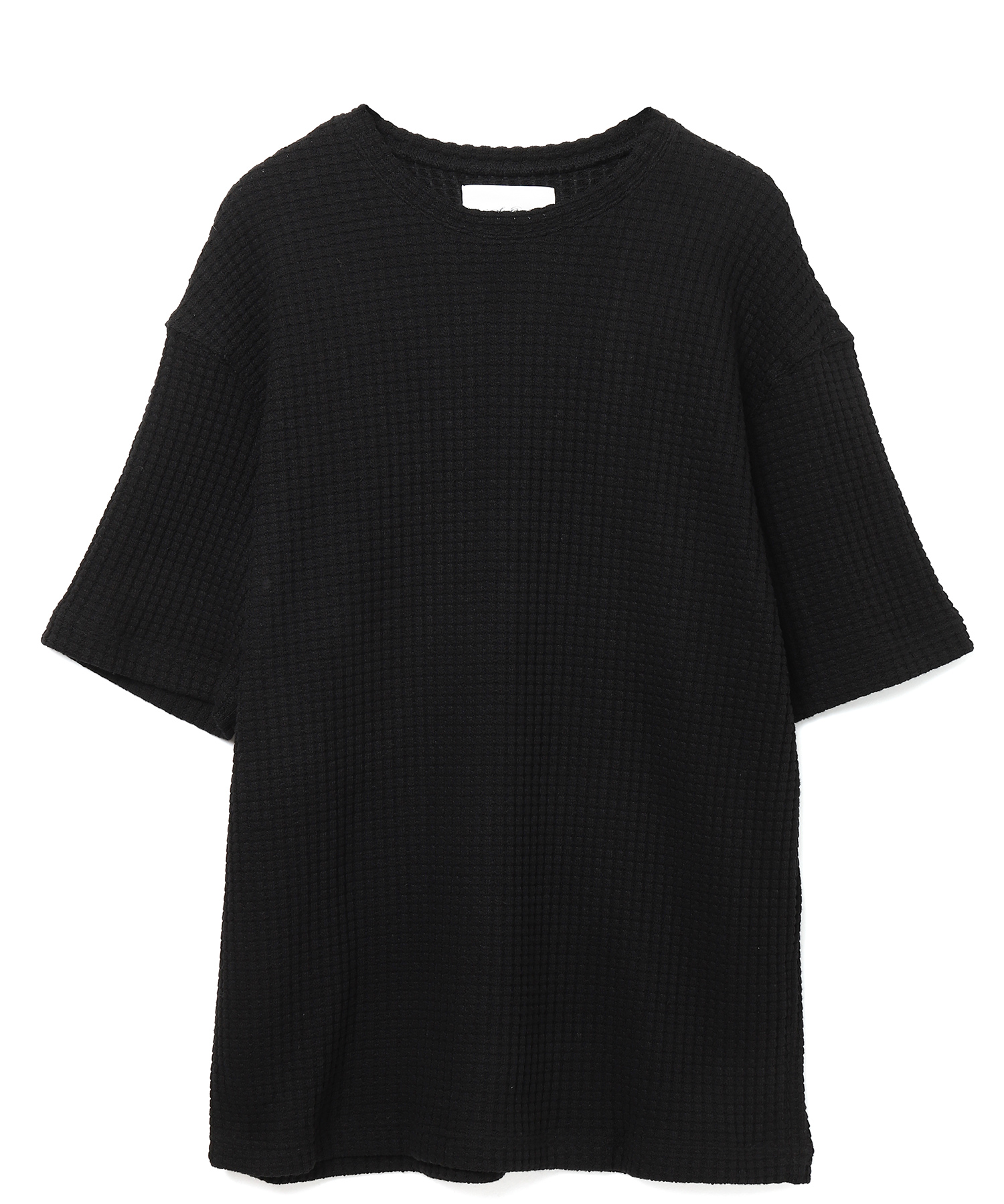 【公式】SEAGREEN (シーグリーン) BIG WAFFLE T-shirt BLACK/01 サイズ:01,02,03,04,05 Tシャツ・カットソー メンズ