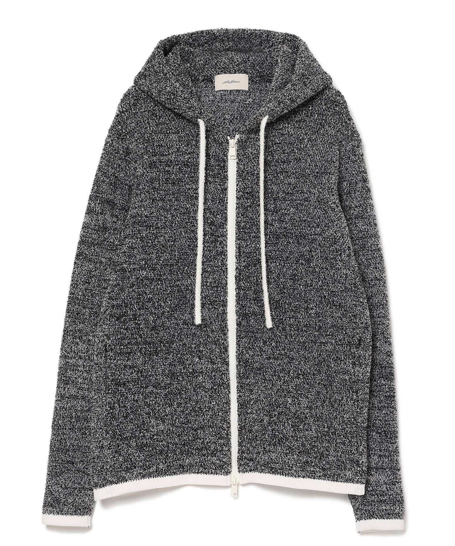 【公式】SEAGREEN (シーグリーン) MOCO KNIT Hoodie WHITE/10 サイズ:01,02,03 パーカー・スウェット メンズ