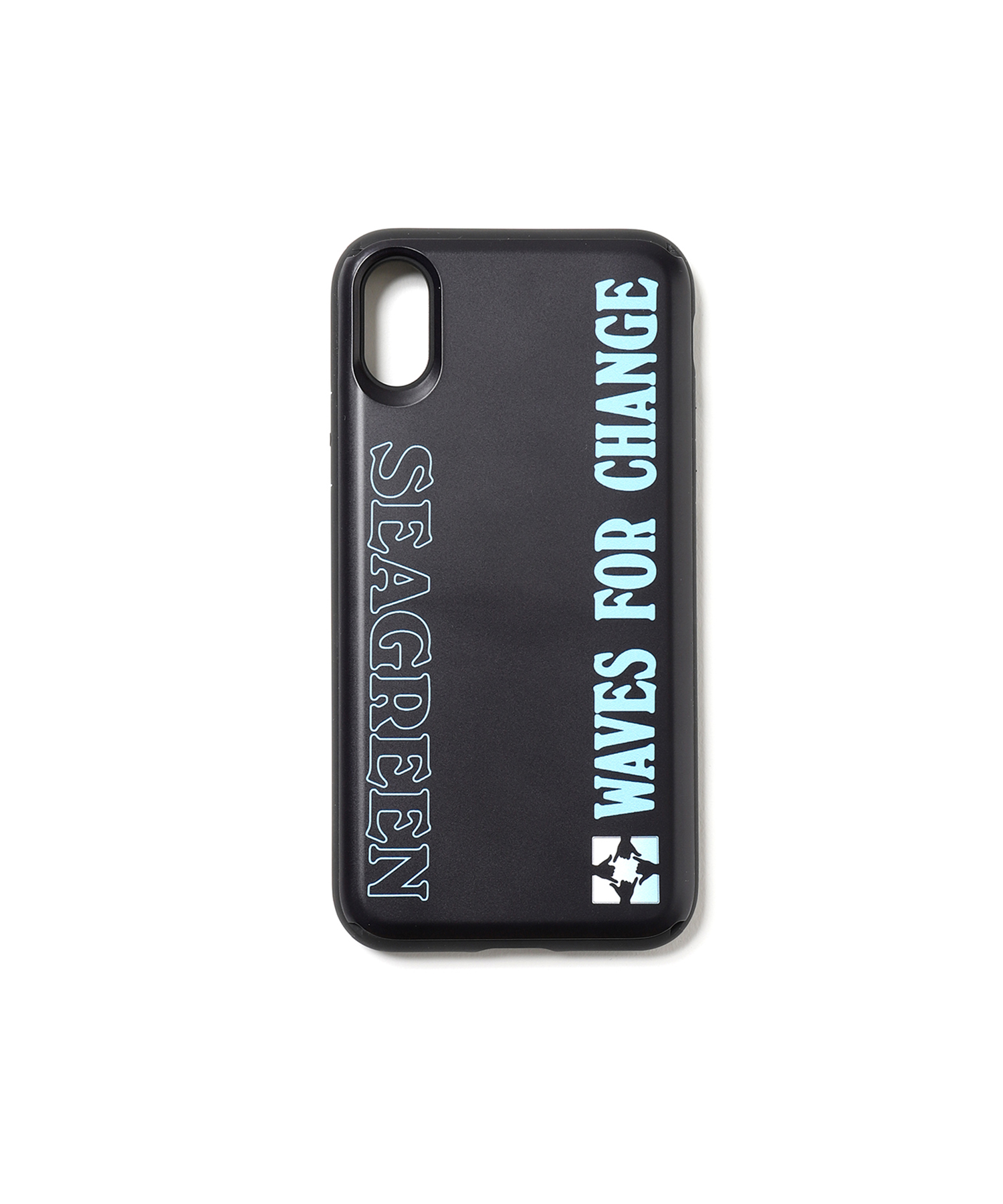 【公式】SEAGREEN (シーグリーン) WEVES FOR CHANGEコラボ I PHONE ケースX/XS BLACK/01 サイズ:F その他雑貨 メンズ