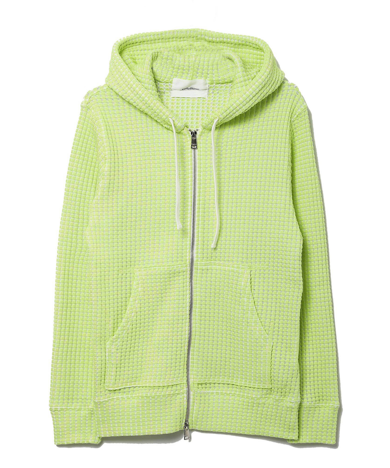 【公式】SEAGREEN (シーグリーン) BIG WAFFLE hoodie CAVIANA YELLOW/80 サイズ:01,02,03,04,05 パーカー・スウェット メンズ