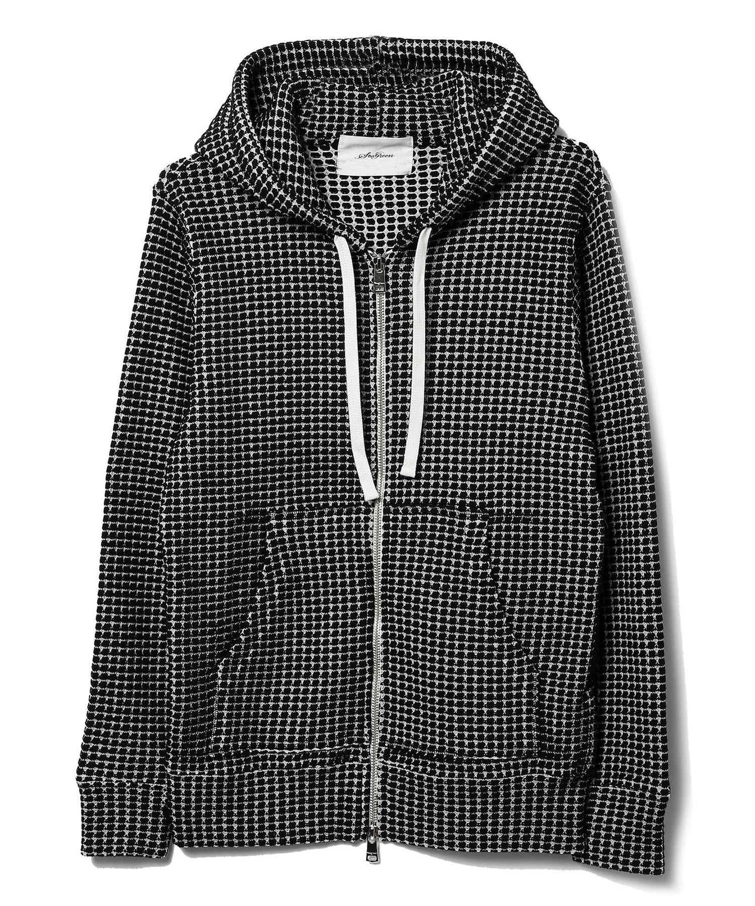 【公式】SEAGREEN (シーグリーン) BIG WAFFLE hoodie CAVIANA BLACK/01 サイズ:01,02,03,04,05 パーカー・スウェット メンズ