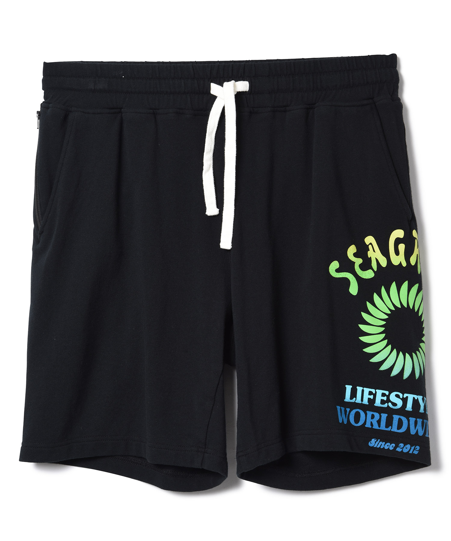 【公式】SEAGREEN (シーグリーン) LIFESTYLE WORLD WIDE ショーツ BLACK/01 サイズ:01,02,03,04 ショートパンツ メンズ