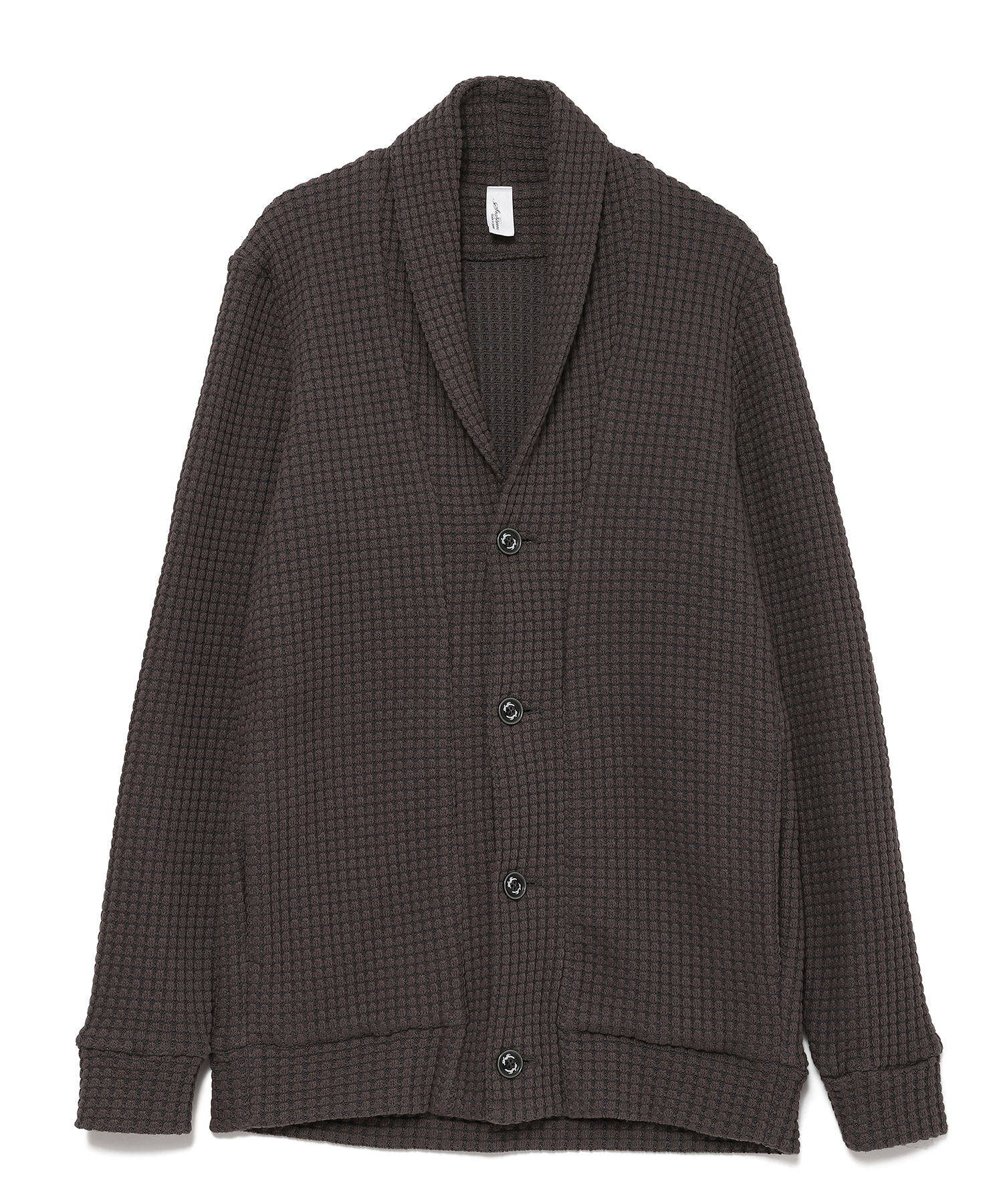 【公式】SEAGREEN (シーグリーン) BIG WAFFLE cardigan GRAY/07 サイズ:01,02,03,04,05 カーディガン メンズ