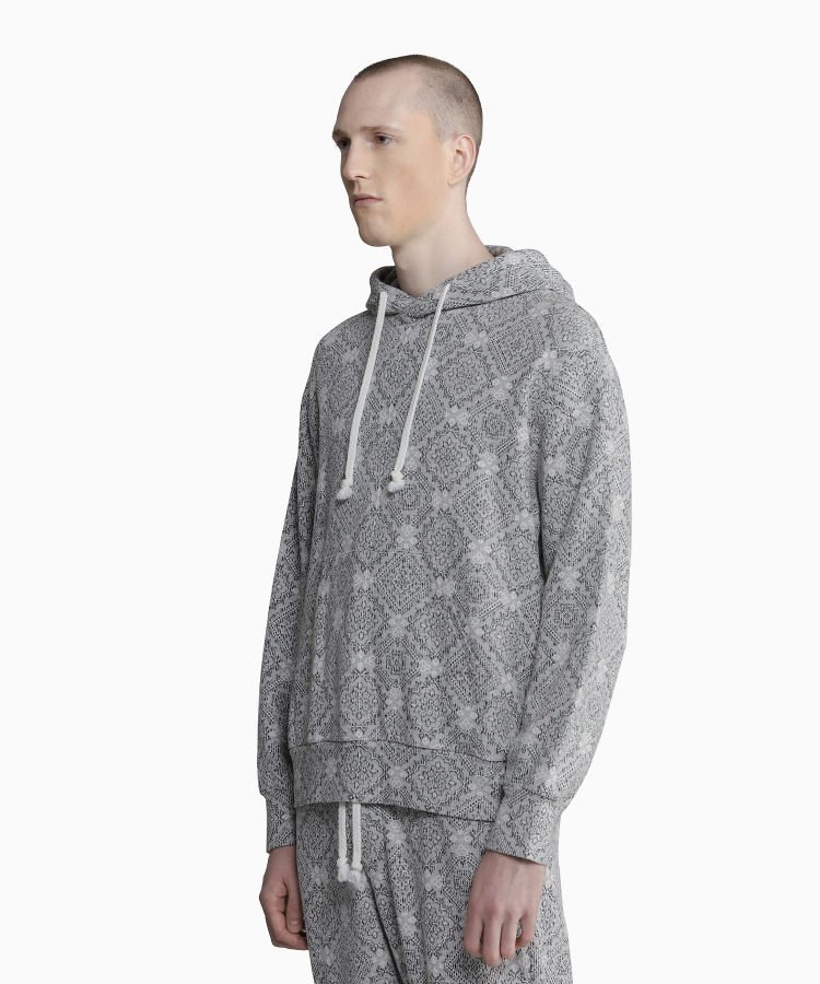 Seagreen(シーグリーン) RUG JACQUARD hoodie-