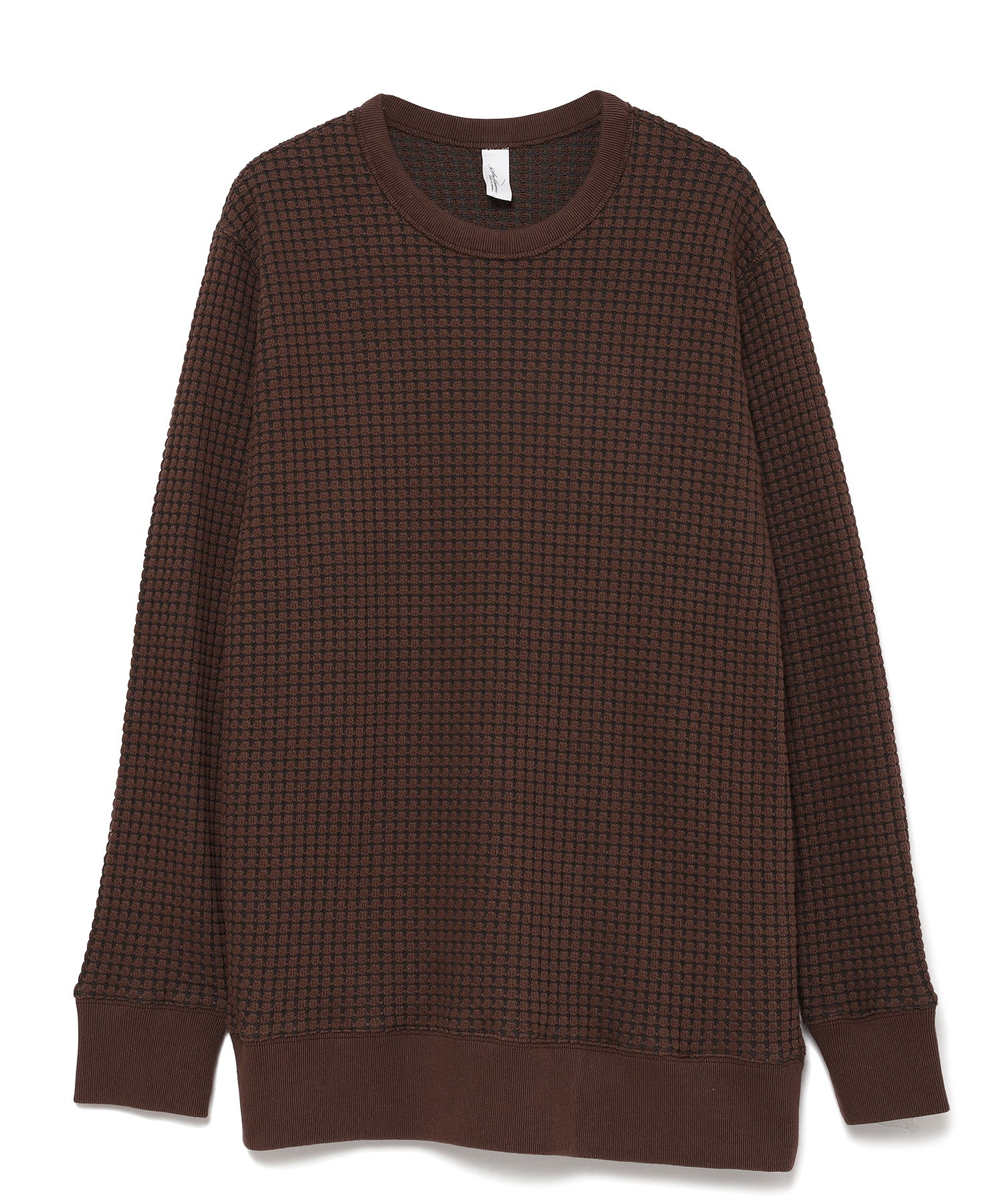 【公式】SEAGREEN (シーグリーン) BIG WAFFLE pullover BROWN/20 サイズ:01,02,03,04,05 パーカー・スウェット メンズ