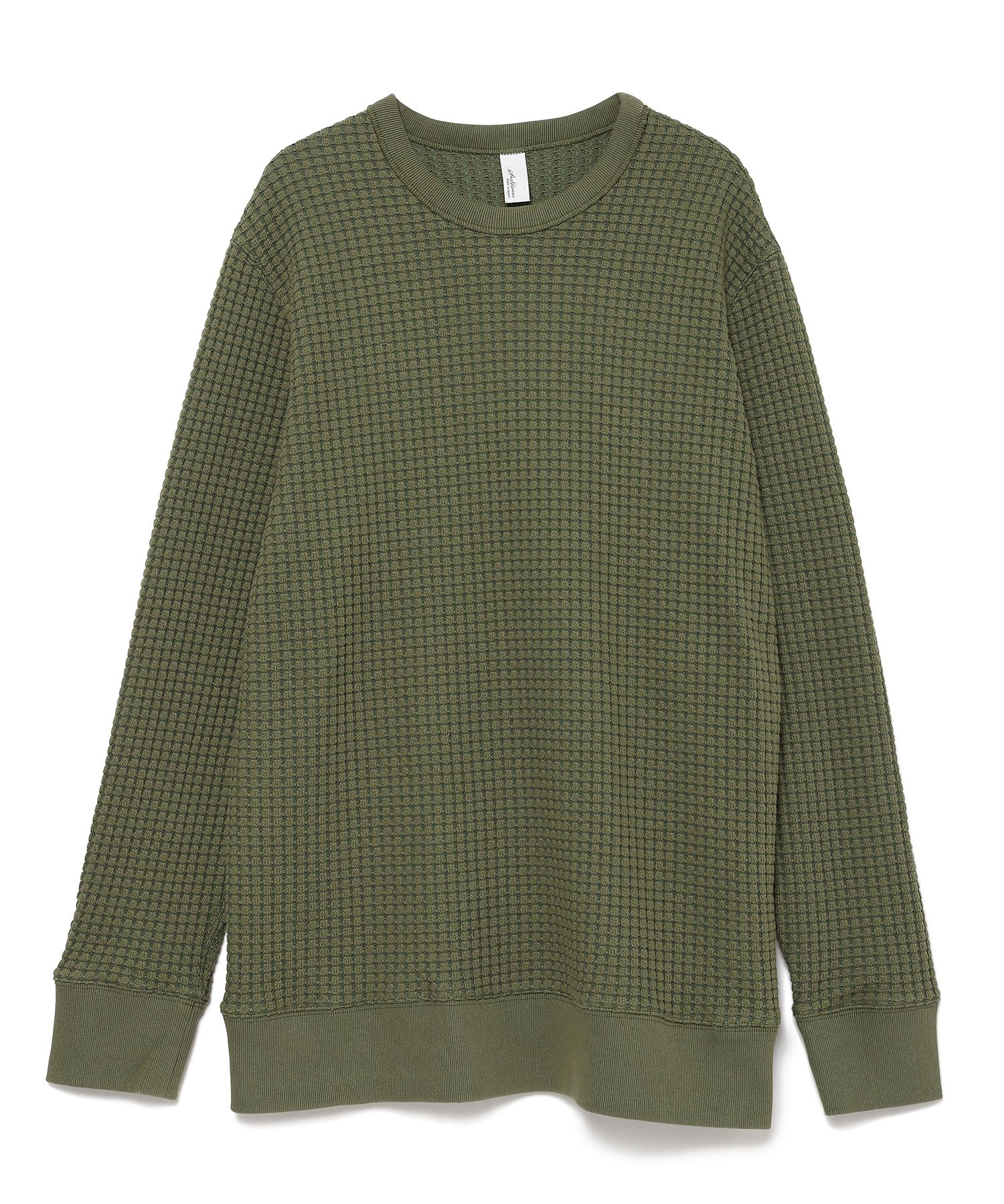 【公式】SEAGREEN (シーグリーン) BIG WAFFLE pullover KHAKI/35 サイズ:01,02,03,04,05 パーカー・スウェット メンズ