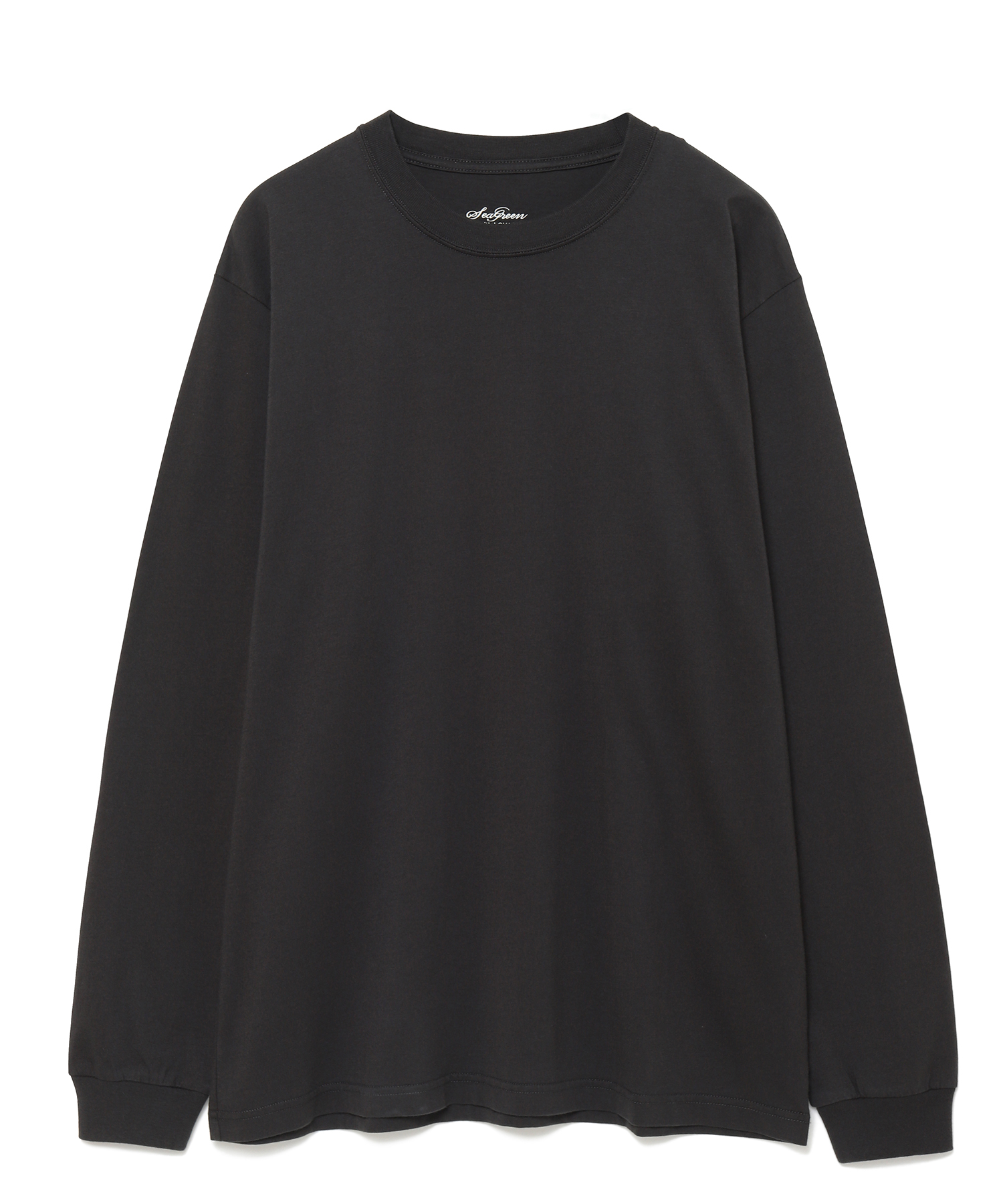 【公式】SEAGREEN (シーグリーン) COTTON JERSEY long T BLACK/01 サイズ:01,02,03,04,05 ロングスリーブカットソー メンズ