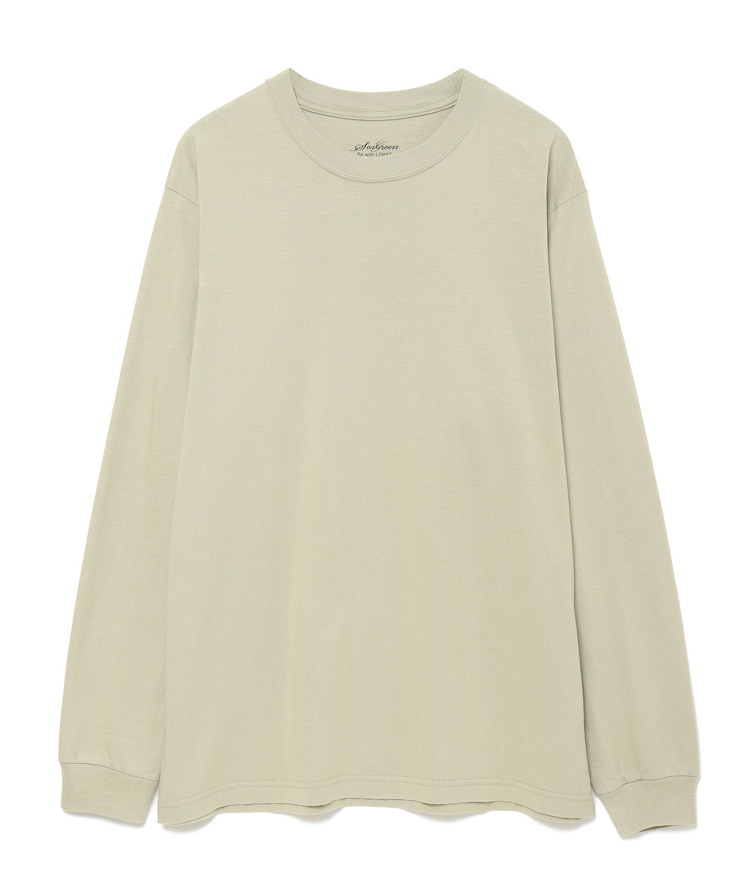 【公式】SEAGREEN (シーグリーン) COTTON JERSEY long T KHAKI/35 サイズ:01,02,03,04,05 ロングスリーブカットソー メンズ