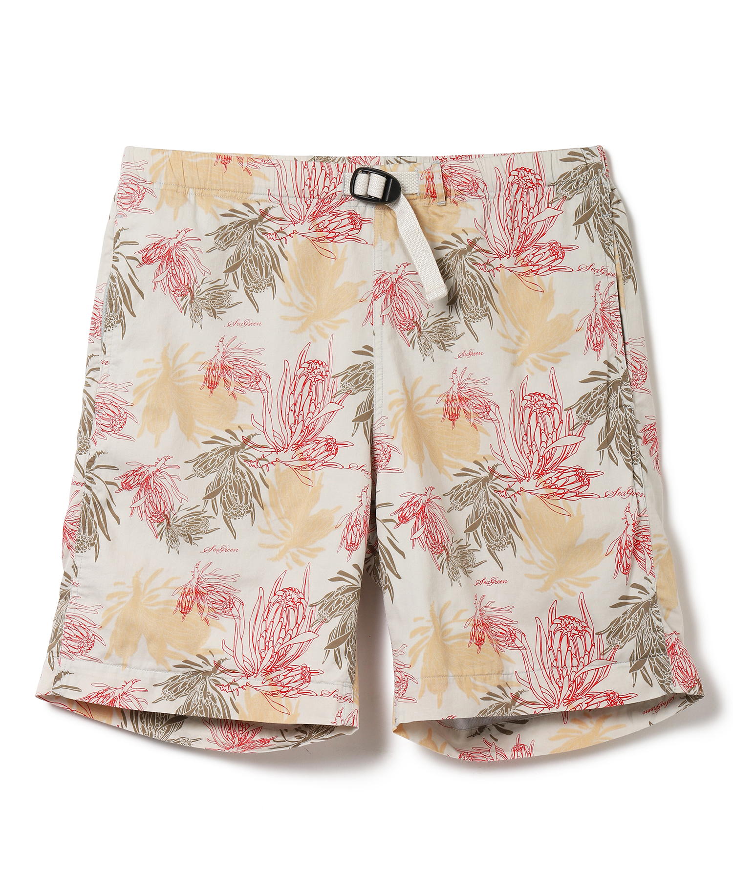 【公式】SEAGREEN (シーグリーン) PROTEA SATIN SHORTS SAND/28 サイズ:01,02,03,04 ショートパンツ メンズ