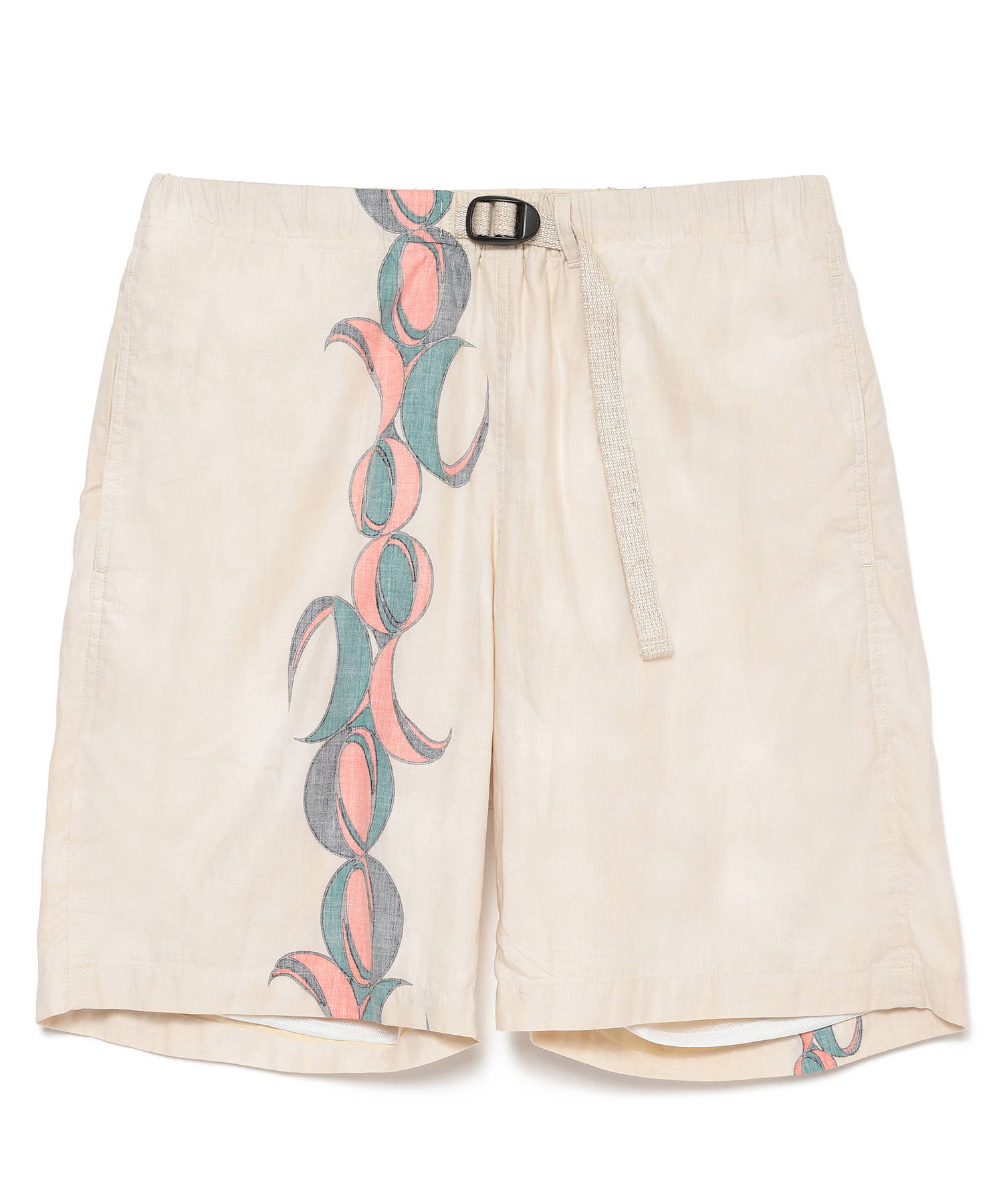 【公式】SEAGREEN (シーグリーン) GEOMETRY SATIN SHORTS L.BEIGE/29 サイズ:01,02,03,04 ショートパンツ メンズ