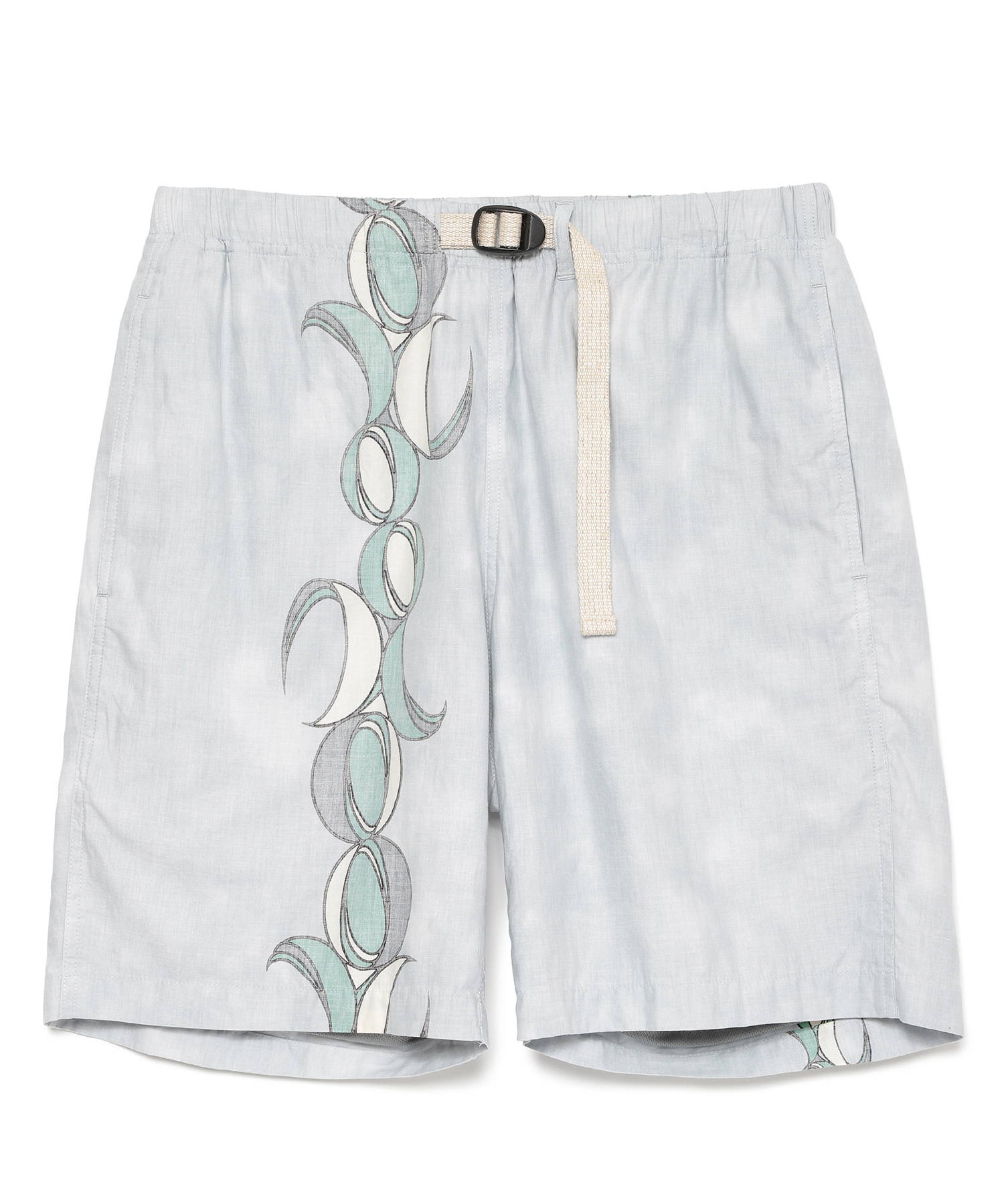 【公式】SEAGREEN (シーグリーン) GEOMETRY SATIN SHORTS L.GRAY/08 サイズ:01,02,03,04 ショートパンツ メンズ