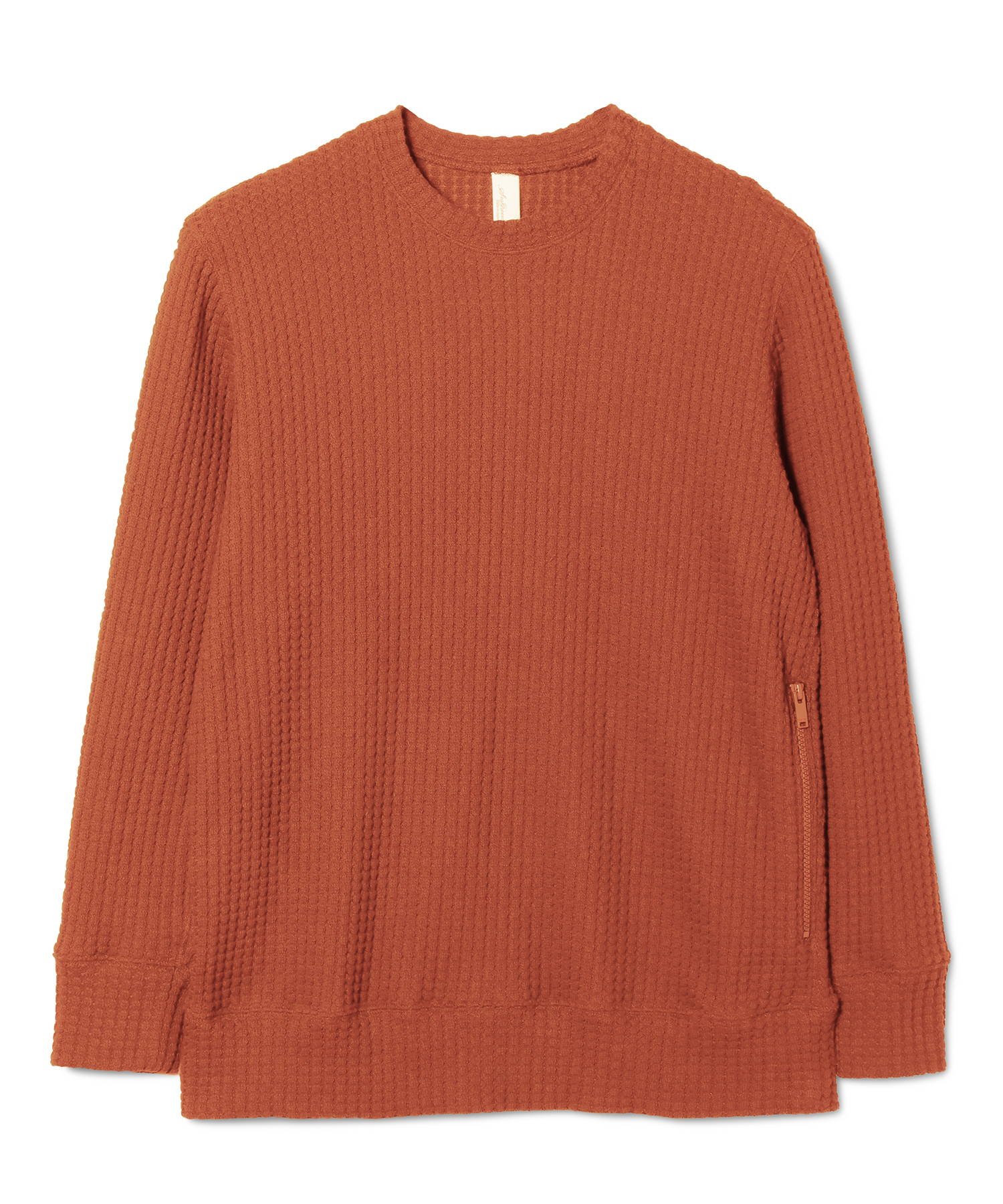 【公式】SEAGREEN (シーグリーン) BIG WAFFLE PULLOVER ORANGE/71 サイズ:01,02,03,04,05 パーカー・スウェット メンズ