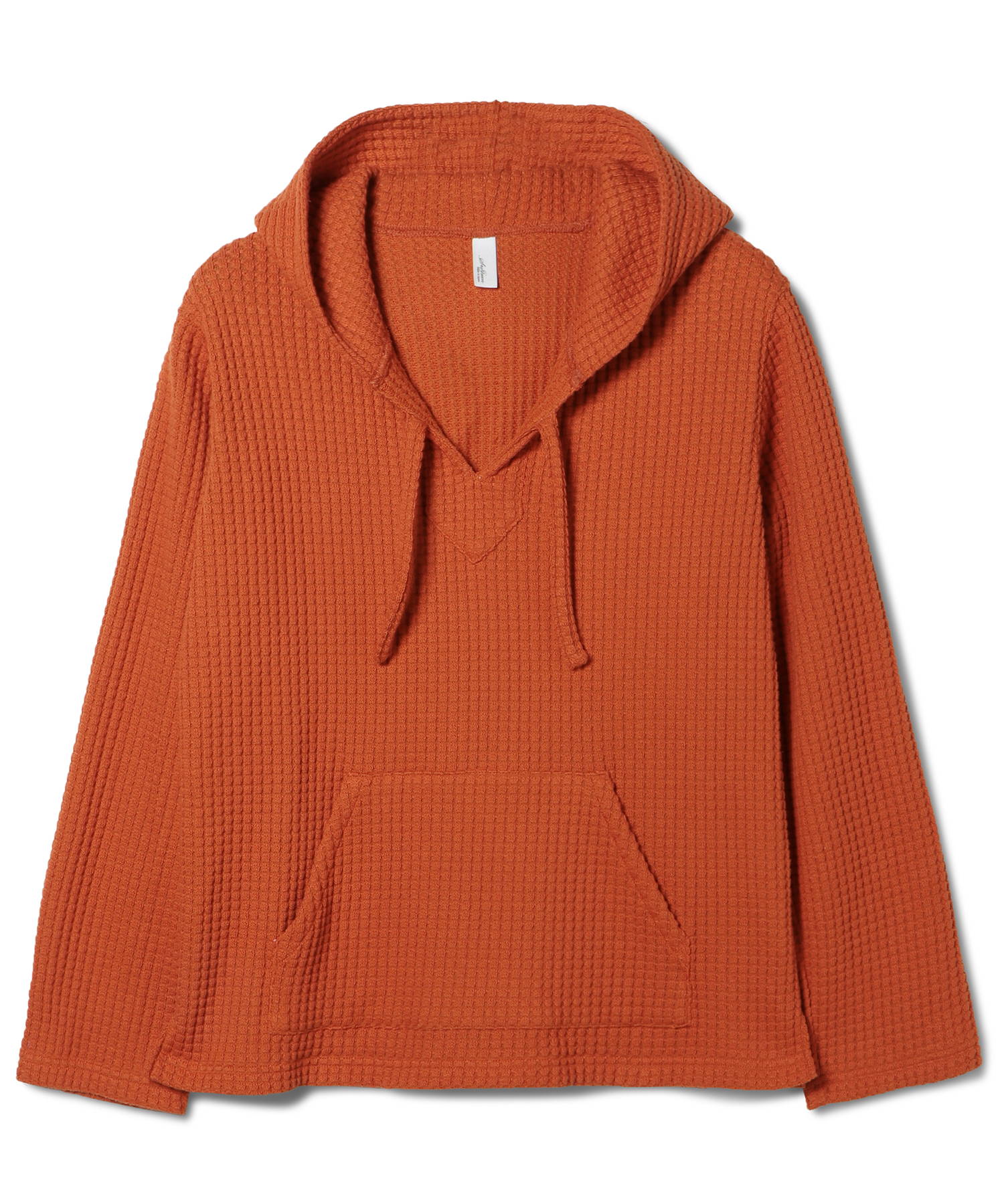 【公式】SEAGREEN (シーグリーン) BIG WAFFLE Mexican Hoodie ORANGE/71 サイズ:01,02,03,04,05 パーカー・スウェット メンズ