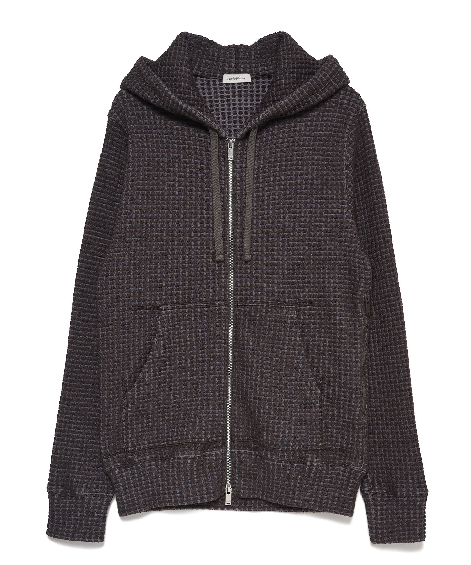 【公式】SEAGREEN (シーグリーン) BIG WAFFLE HOODIE C.GRAY/09 サイズ:01,02,03,04,05 パーカー・スウェット メンズ