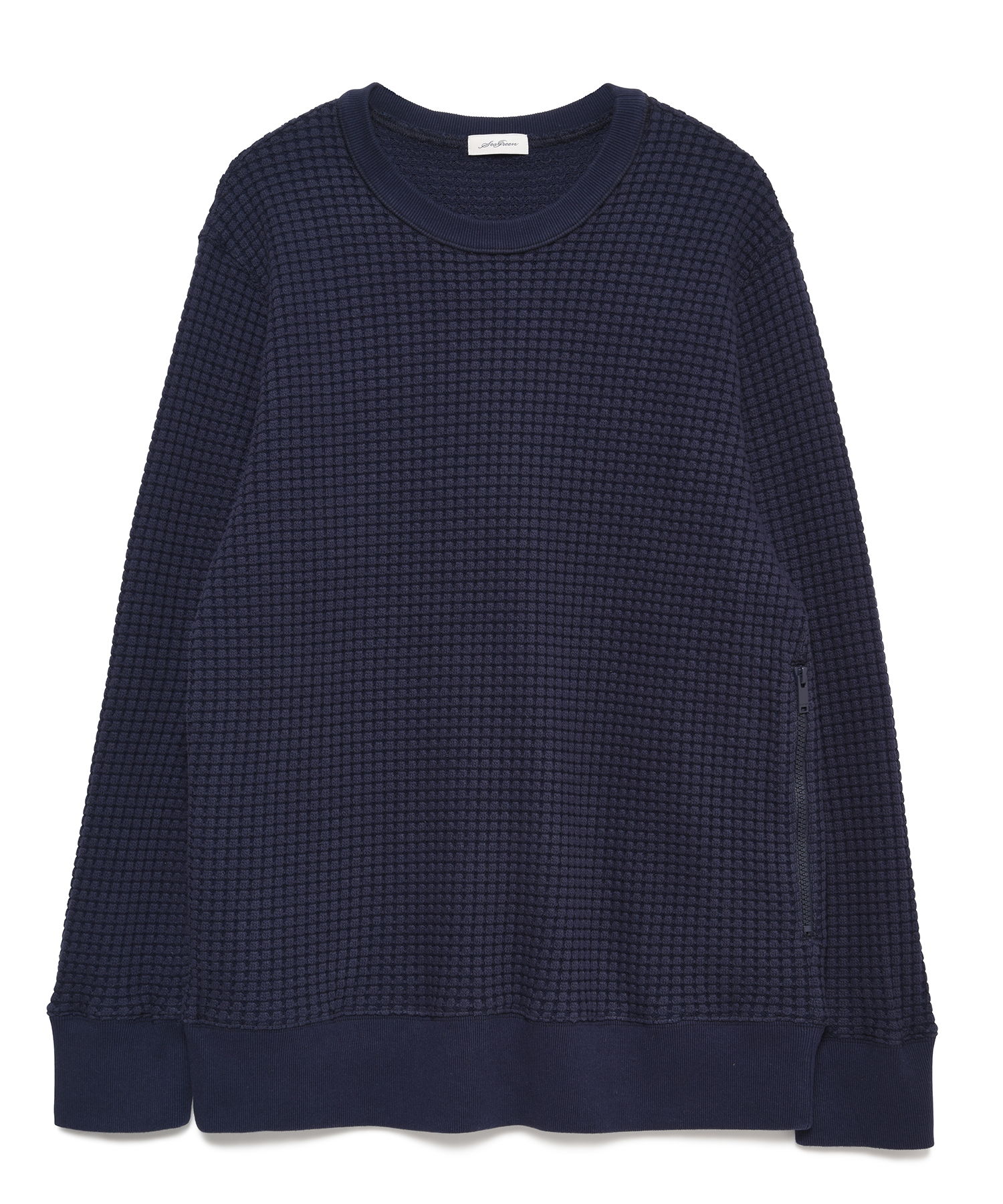 【公式】SEAGREEN (シーグリーン) BIG WAFFLE PULLOVER NAVY/40 サイズ:01,02,03,04 パーカー・スウェット メンズ