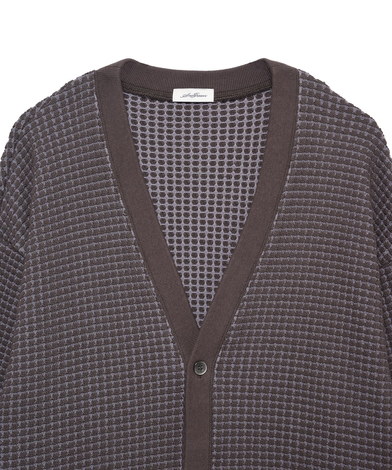 BIG WAFFLE CARDIGAN（Seagreen）｜TATRAS CONCEPT STORE タトラス公式