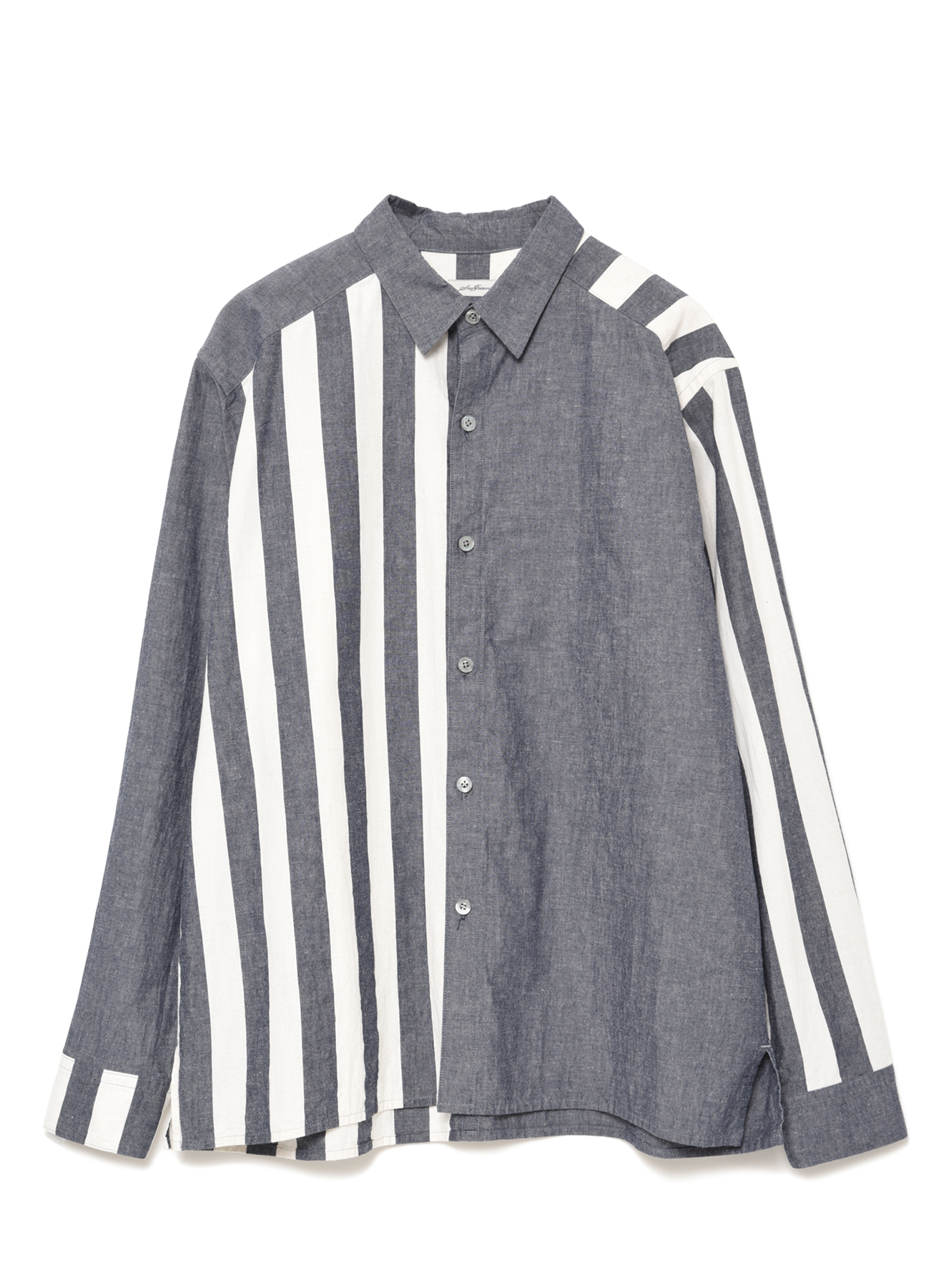 COTTON LINEN STRIPE SHIRT（Seagreen）｜TATRAS CONCEPT STORE