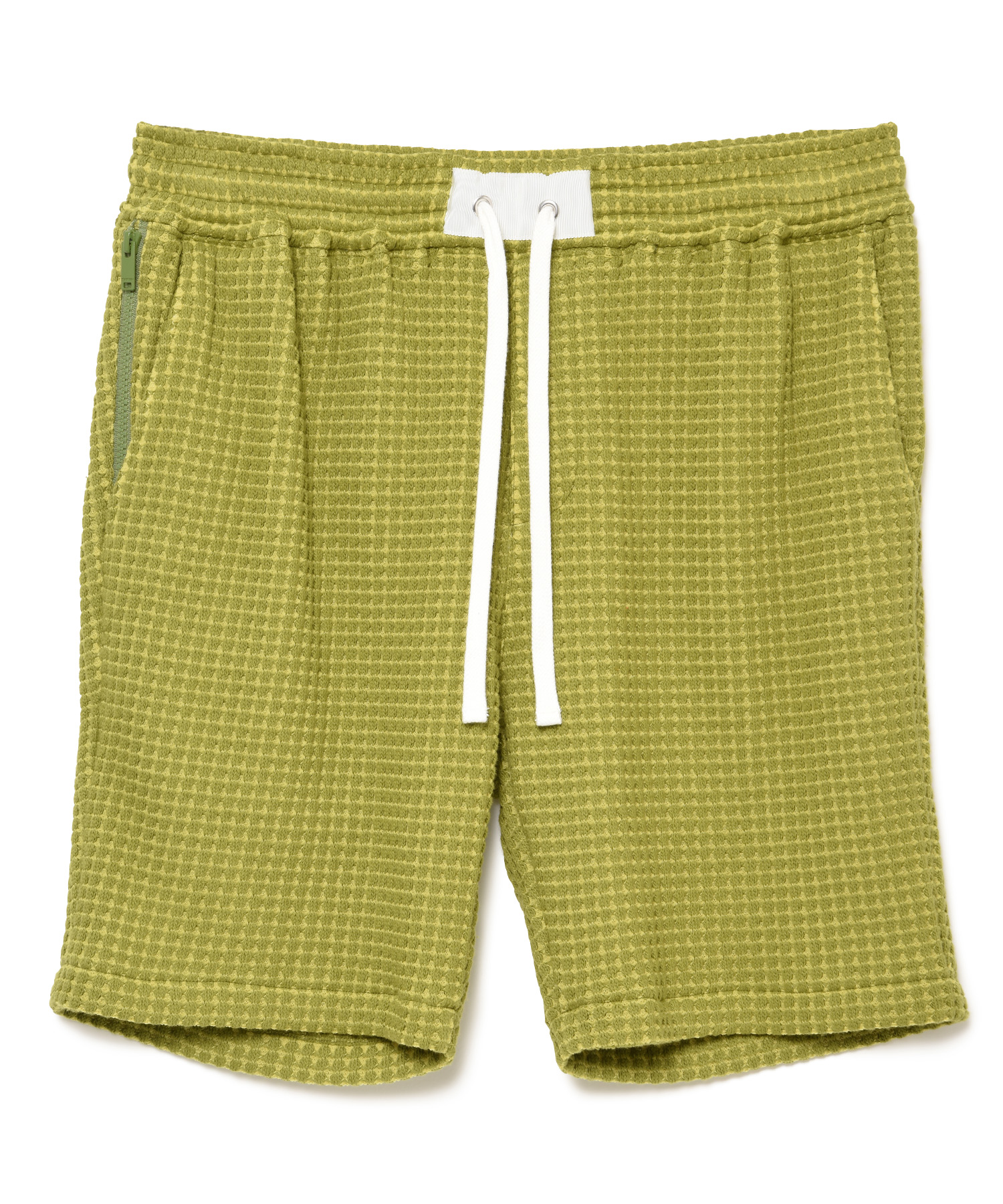 【公式】SEAGREEN (シーグリーン) BIG WAFFLE SHORTS OLIVE/36 サイズ:01,02,03,04 ショートパンツ メンズ