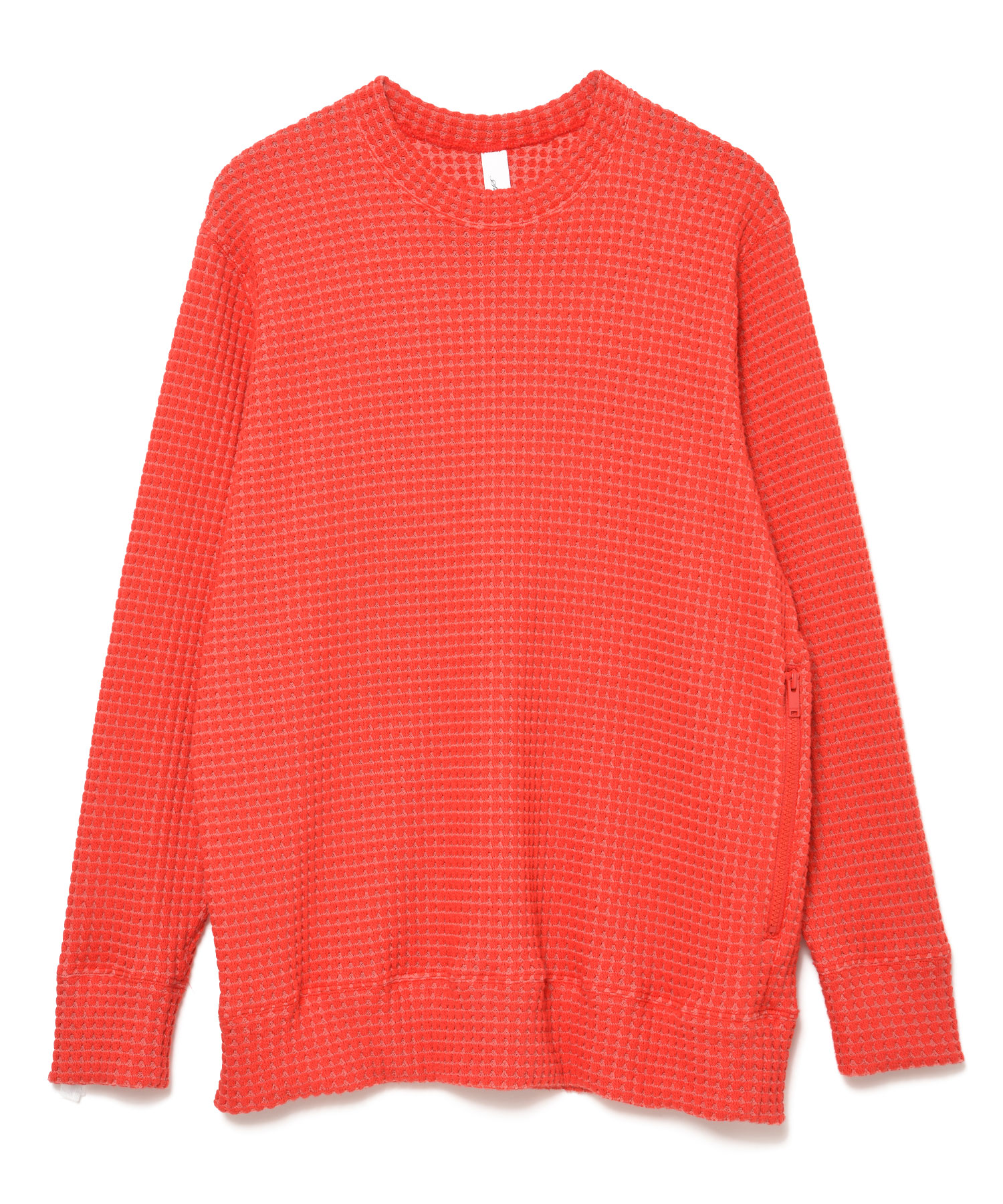 【公式】SEAGREEN (シーグリーン) BIG WAFFLE PULLOVER RED/60 サイズ:01,02,03,04 パーカー・スウェット メンズ