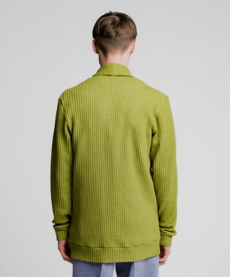 BIG WAFFLE CARDIGAN（Seagreen）｜TATRAS CONCEPT STORE タトラス公式