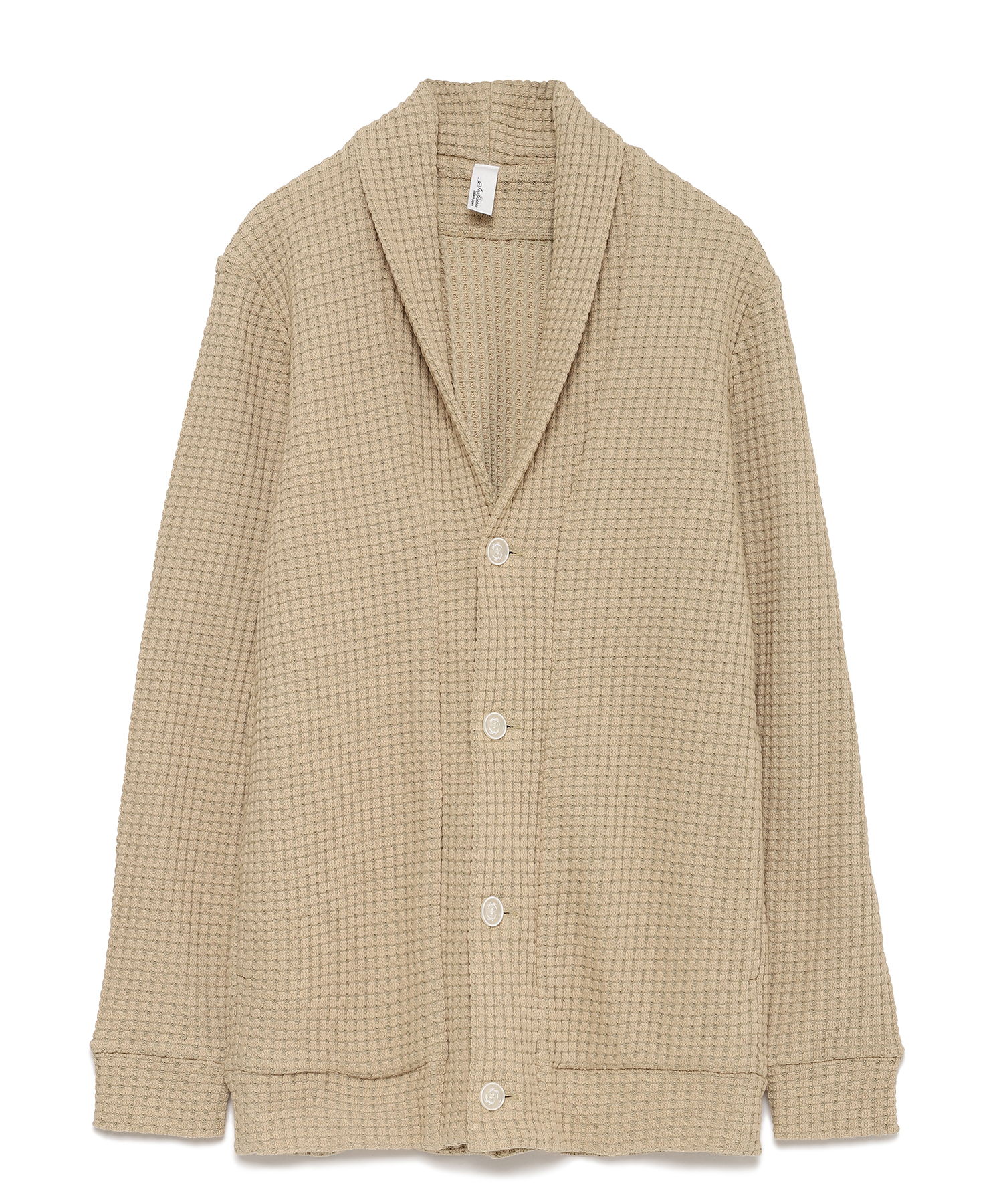 【公式】SEAGREEN (シーグリーン) BIG WAFFLE CARDIGAN BEIGE/27 サイズ:01,02,03,04 カーディガン メンズ