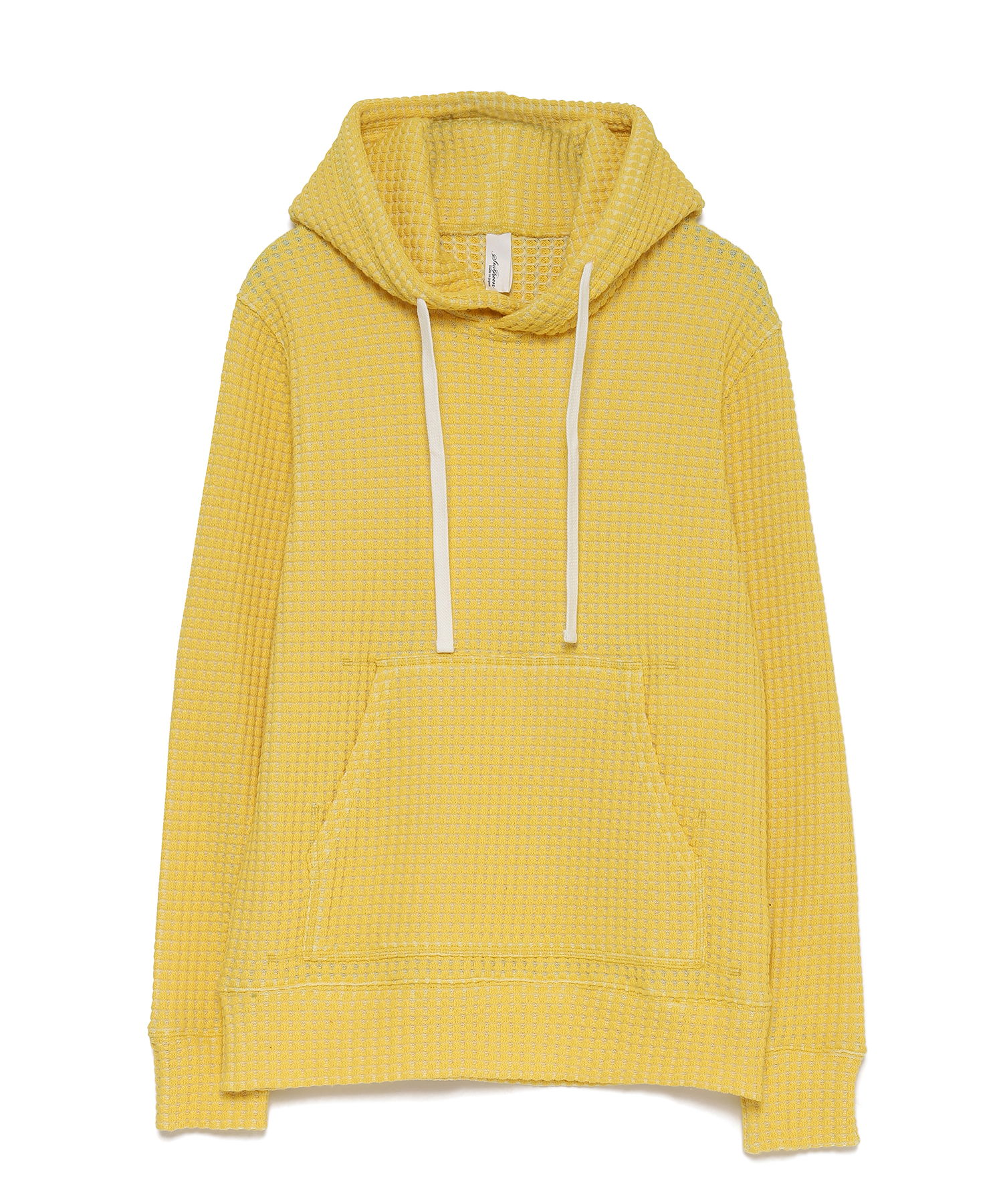 【公式】SEAGREEN (シーグリーン) BIG WAFFLE HOODIE YELLOW/80 サイズ:01,02,03,04 パーカー・スウェット メンズ