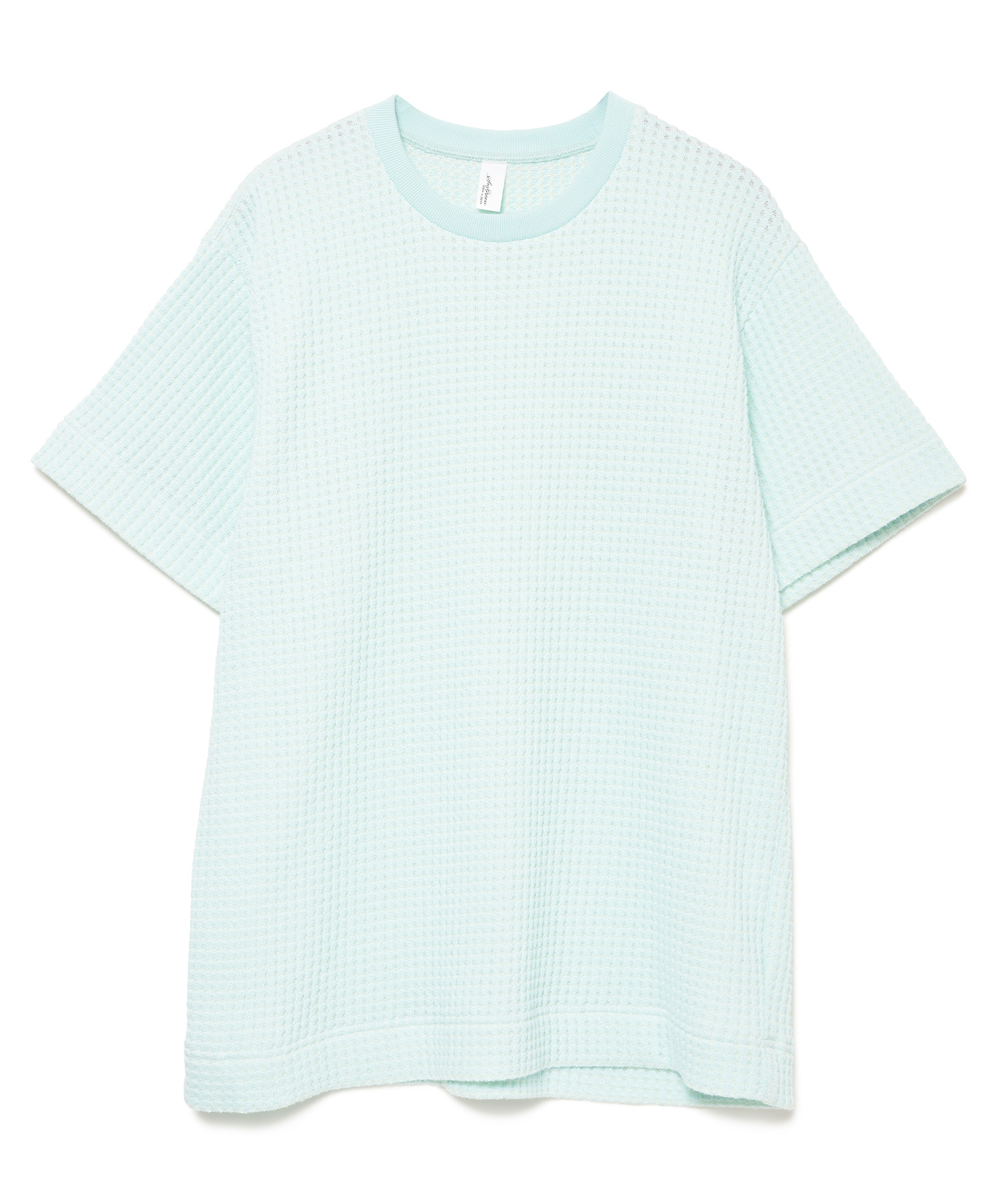 【公式】SEAGREEN (シーグリーン) BIG WAFFLE T-SHIRT SAX/45 サイズ:01,02,03,04 Tシャツ・カットソー メンズ