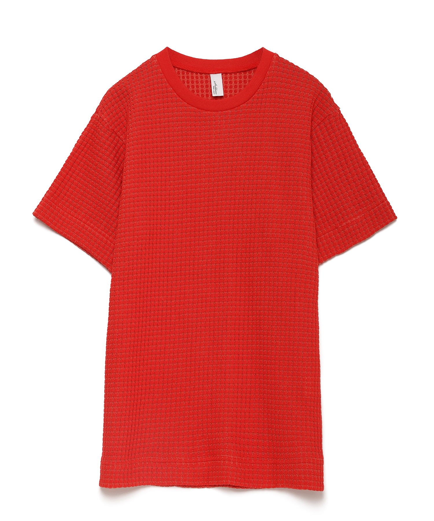 【公式】SEAGREEN (シーグリーン) BIG WAFFLE T-SHIRT RED/60 サイズ:01,02,03,04 Tシャツ・カットソー メンズ