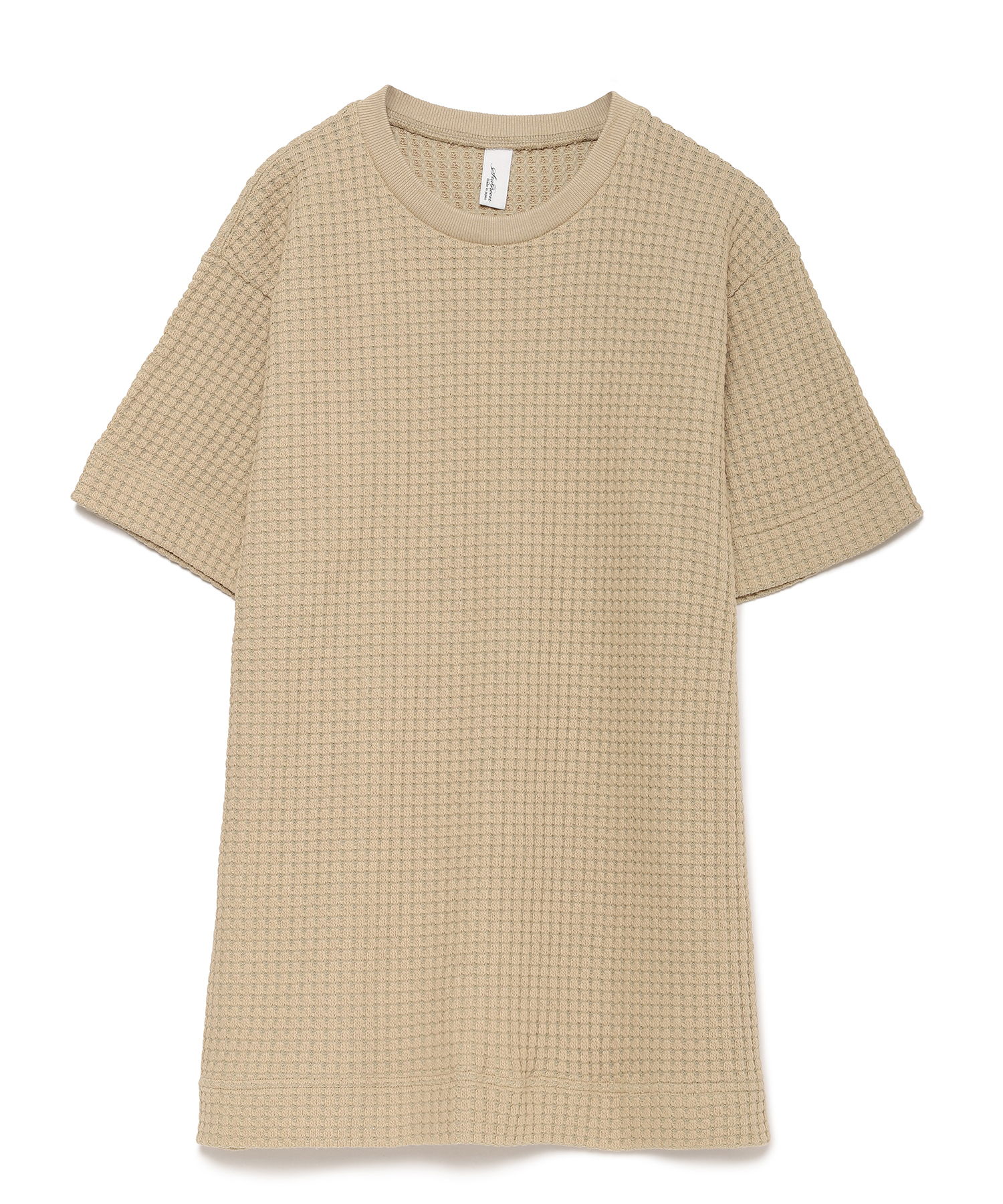 【公式】SEAGREEN (シーグリーン) BIG WAFFLE T-SHIRT BEIGE/27 サイズ:01,02,03,04 Tシャツ・カットソー メンズ