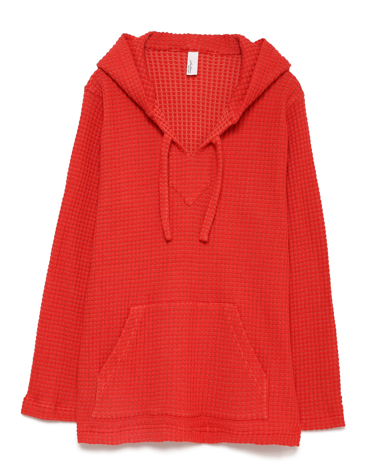 【公式】SEAGREEN (シーグリーン) BIG WAFFLE MEXICAN HOODIE RED/60 サイズ:01,02,03,04 パーカー・スウェット メンズ