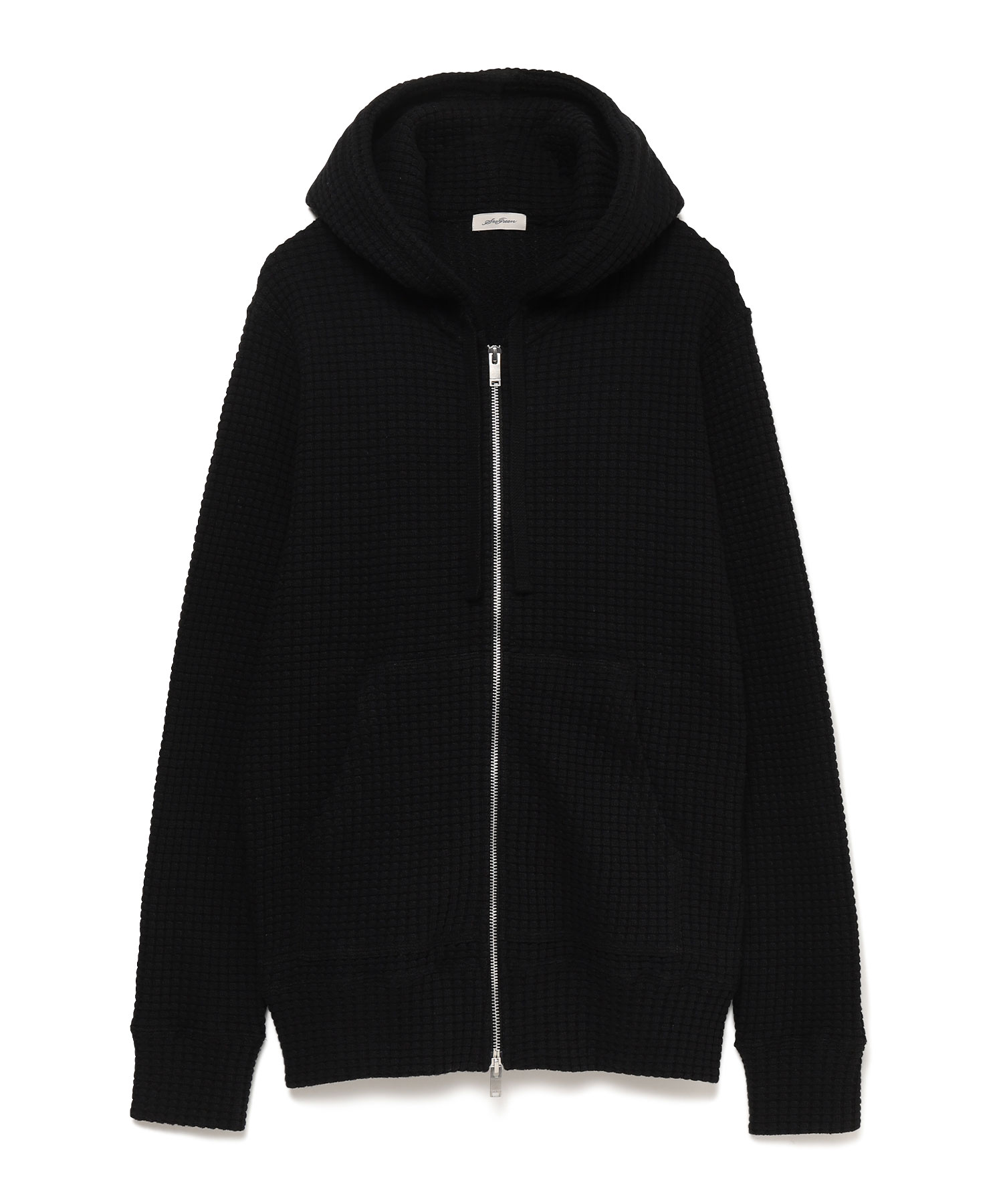 【公式】SEAGREEN (シーグリーン) BIG WAFFLE HOODIE BLACK/01 サイズ:02,03,04 パーカー・スウェット メンズ