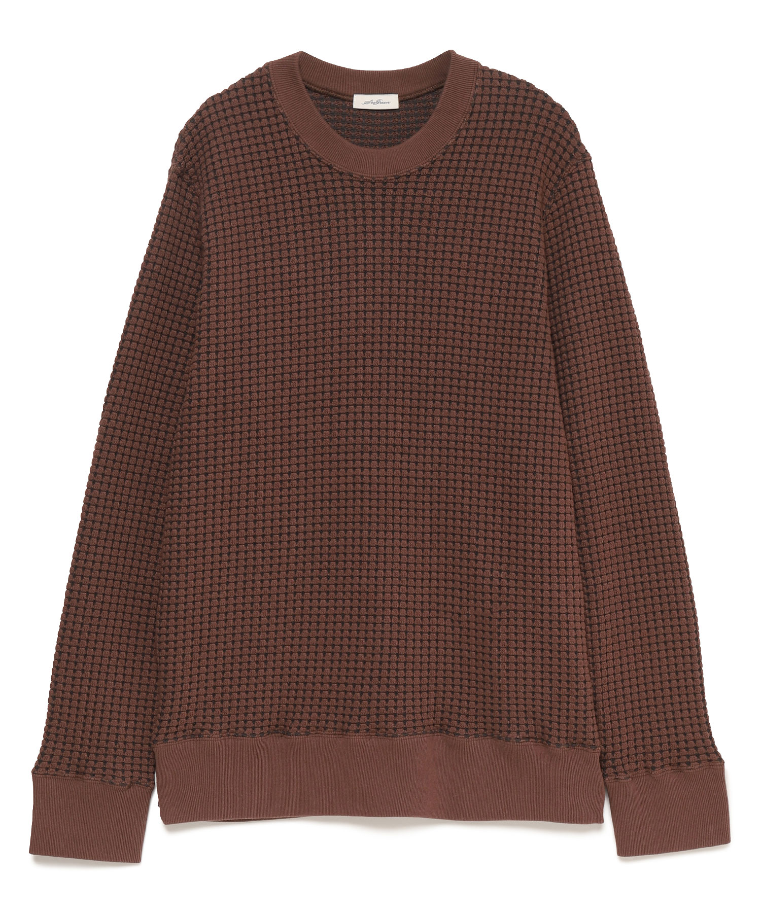 【公式】SEAGREEN (シーグリーン) BIG WAFFLE PULLOVER BROWN/20 サイズ:02,03,04 パーカー・スウェット メンズ