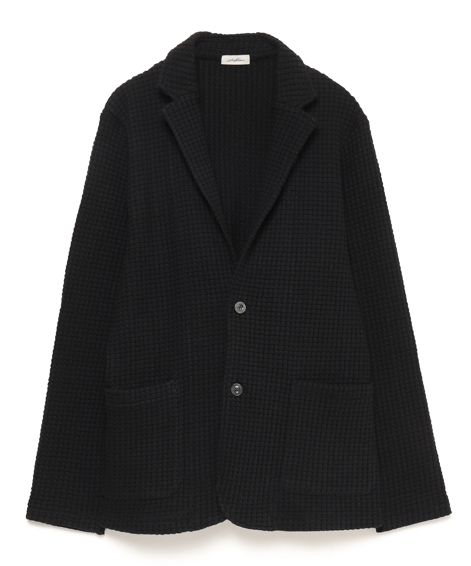 【公式】SEAGREEN (シーグリーン) BIG WAFFLE JACKET BLACK/01 サイズ:02,03,04 ジャケット メンズ