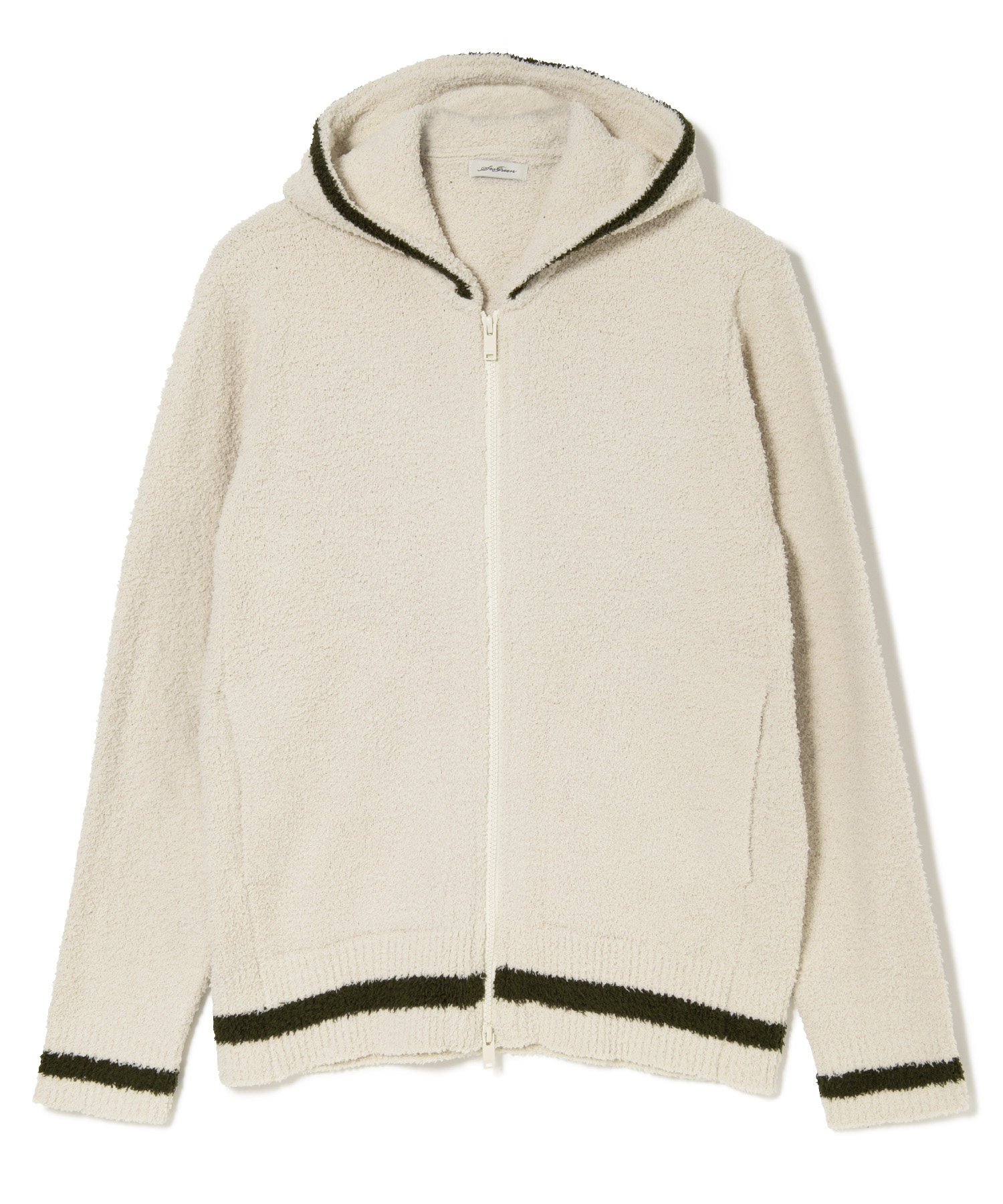 【公式】SEAGREEN (シーグリーン) ECO MOCO HOODIE IVORY/15 サイズ:01,02,03 パーカー・スウェット メンズ