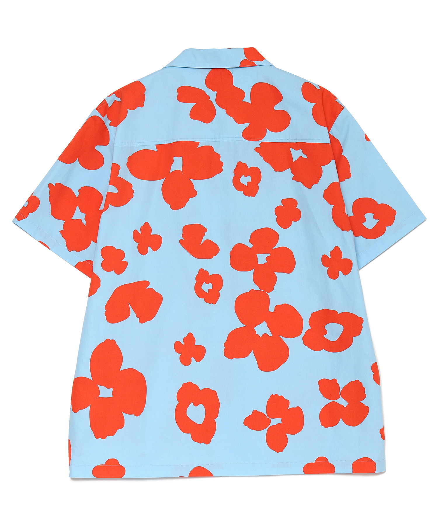 POPPY PRINT WEATHER CLOTH S/S SHIRT（Seagreen）｜TATRAS CONCEPT