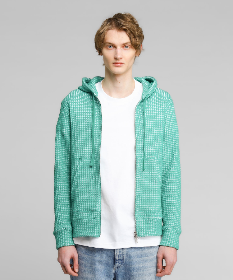 BIG WAFFLE HOODIE（Seagreen）｜TATRAS CONCEPT STORE タトラス公式