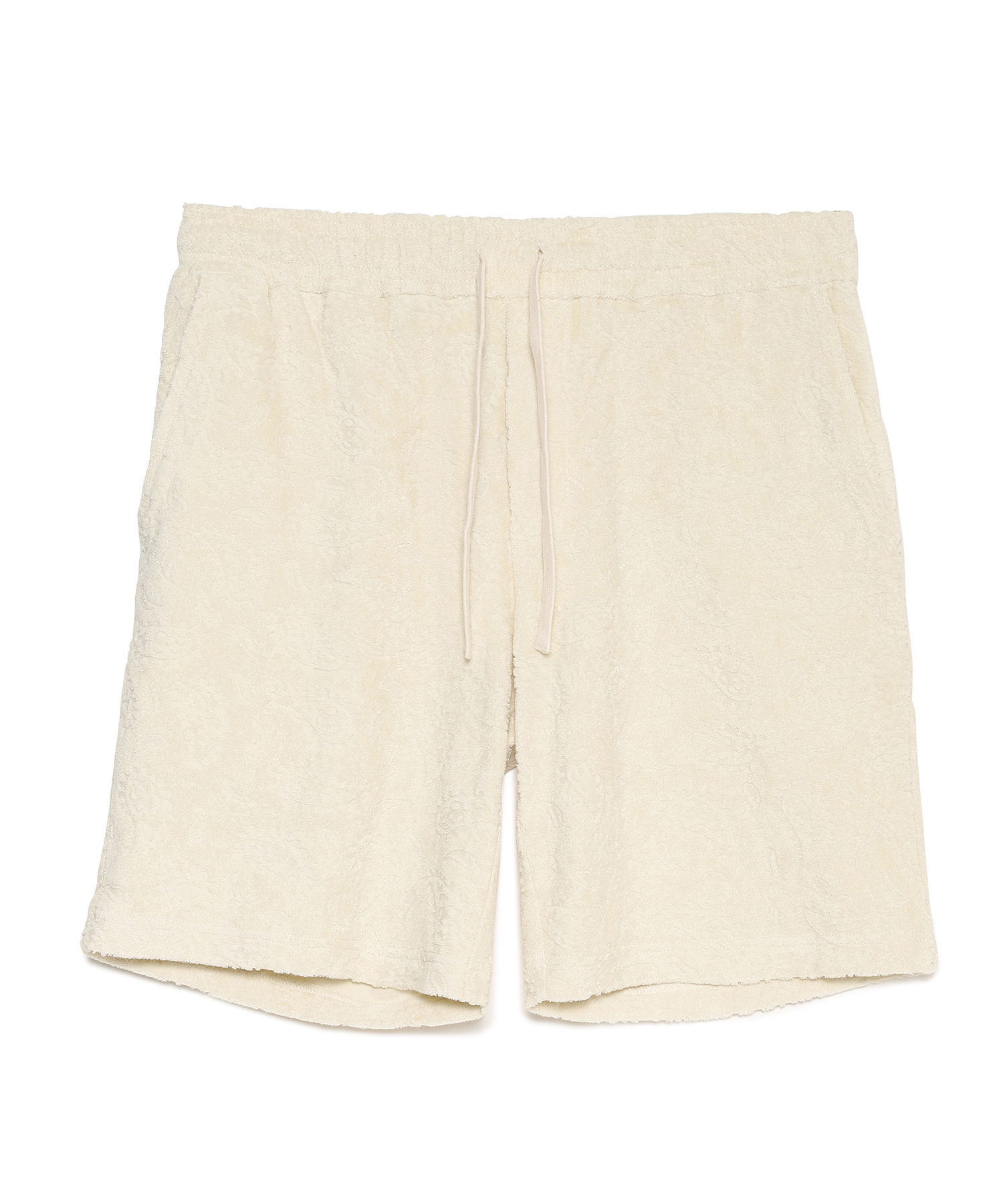 【公式】SEAGREEN (シーグリーン) PAISLEY PILE SHORTS BEIGE/27 サイズ:01,02,03,04 ショートパンツ メンズ