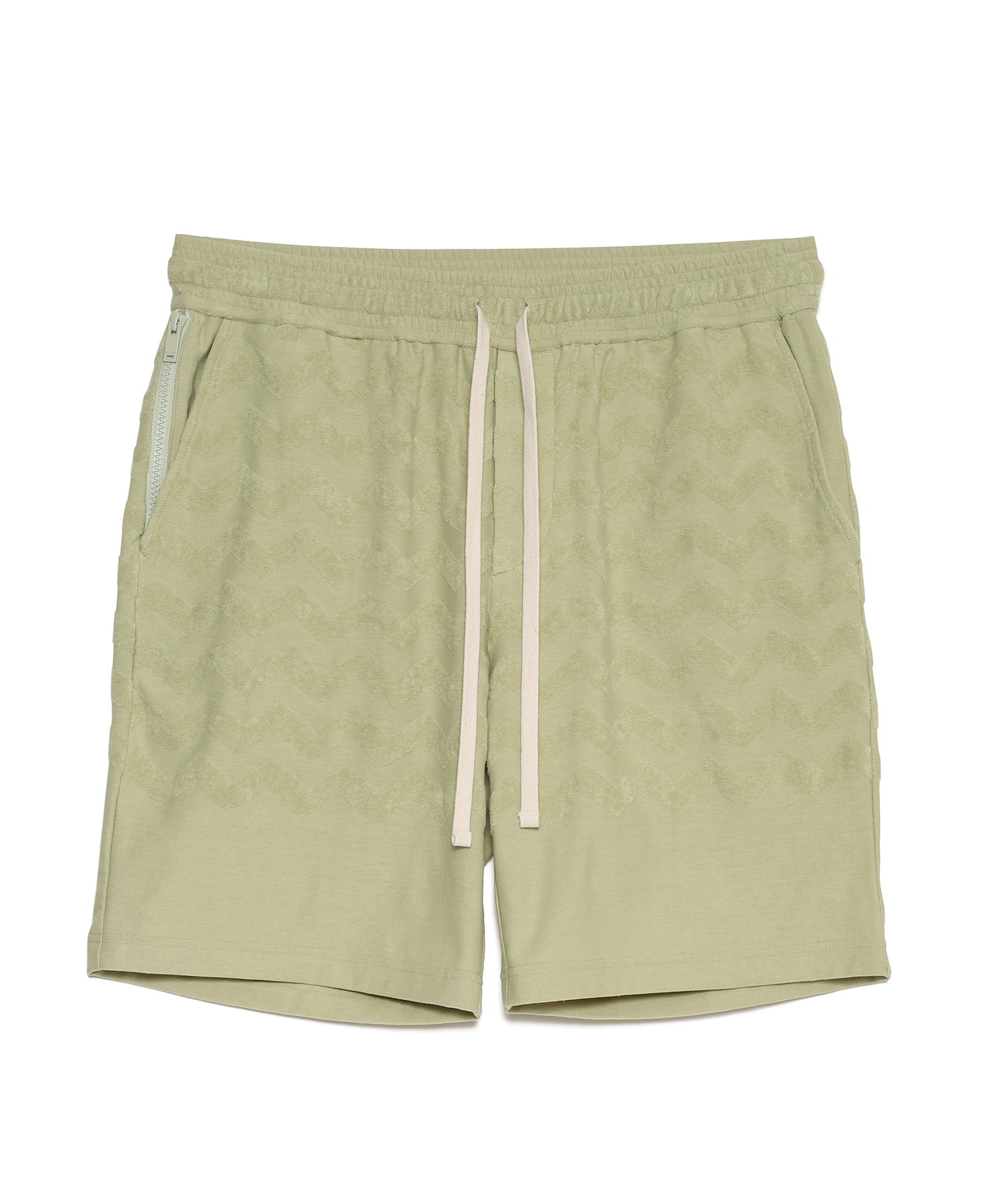 【公式】SEAGREEN (シーグリーン) WAVE PILE SHORTS GREEN/30 サイズ:01,02,03,04 ショートパンツ メンズ