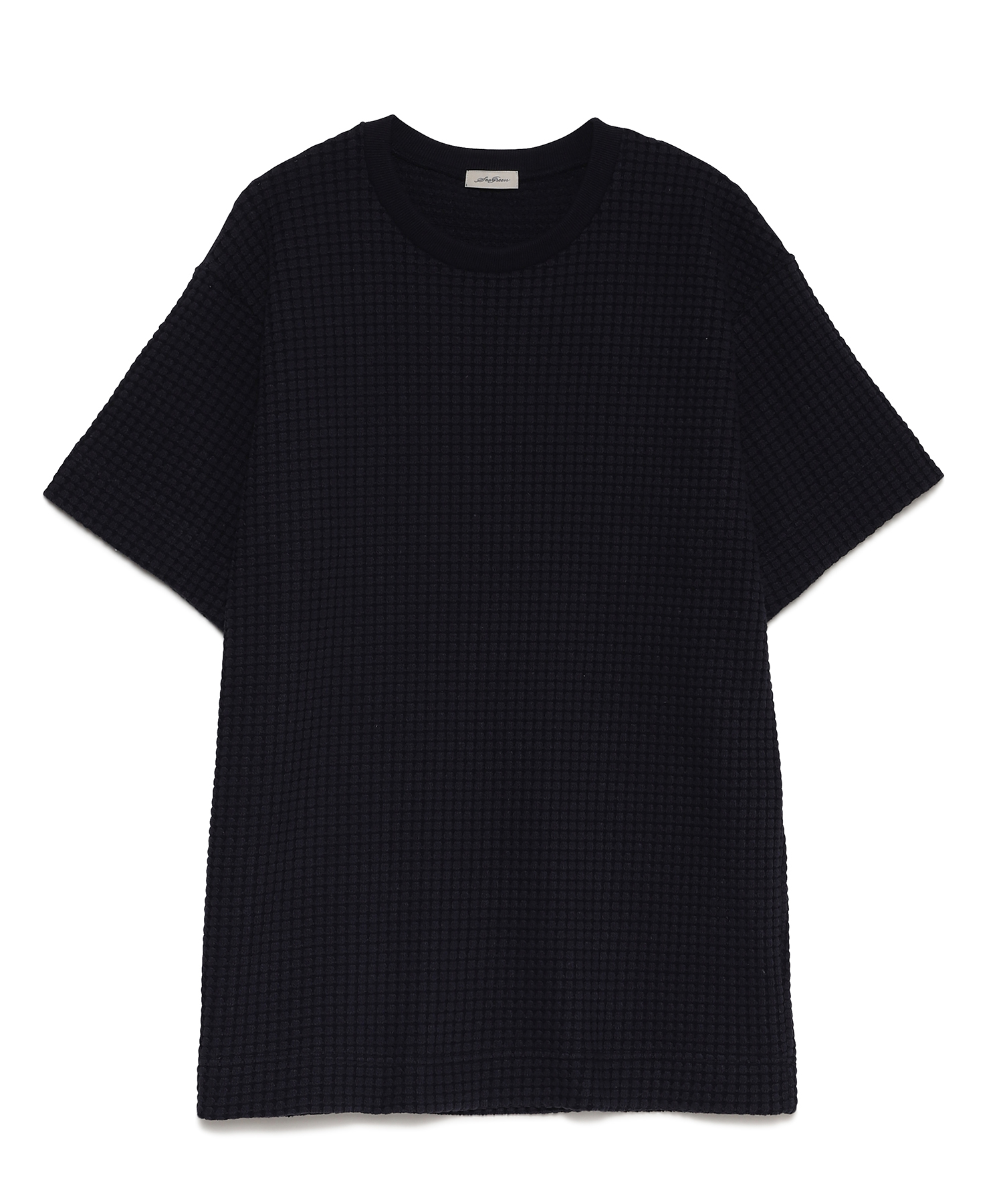 【公式】SEAGREEN (シーグリーン) BIG WAFFLE T-SHIRT NAVY/40 サイズ:01,02,03,04 Tシャツ・カットソー メンズ