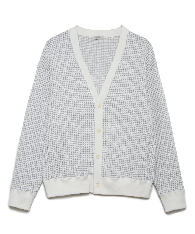 BIG WAFFLE CARDIGAN（Seagreen）｜TATRAS CONCEPT STORE タトラス公式