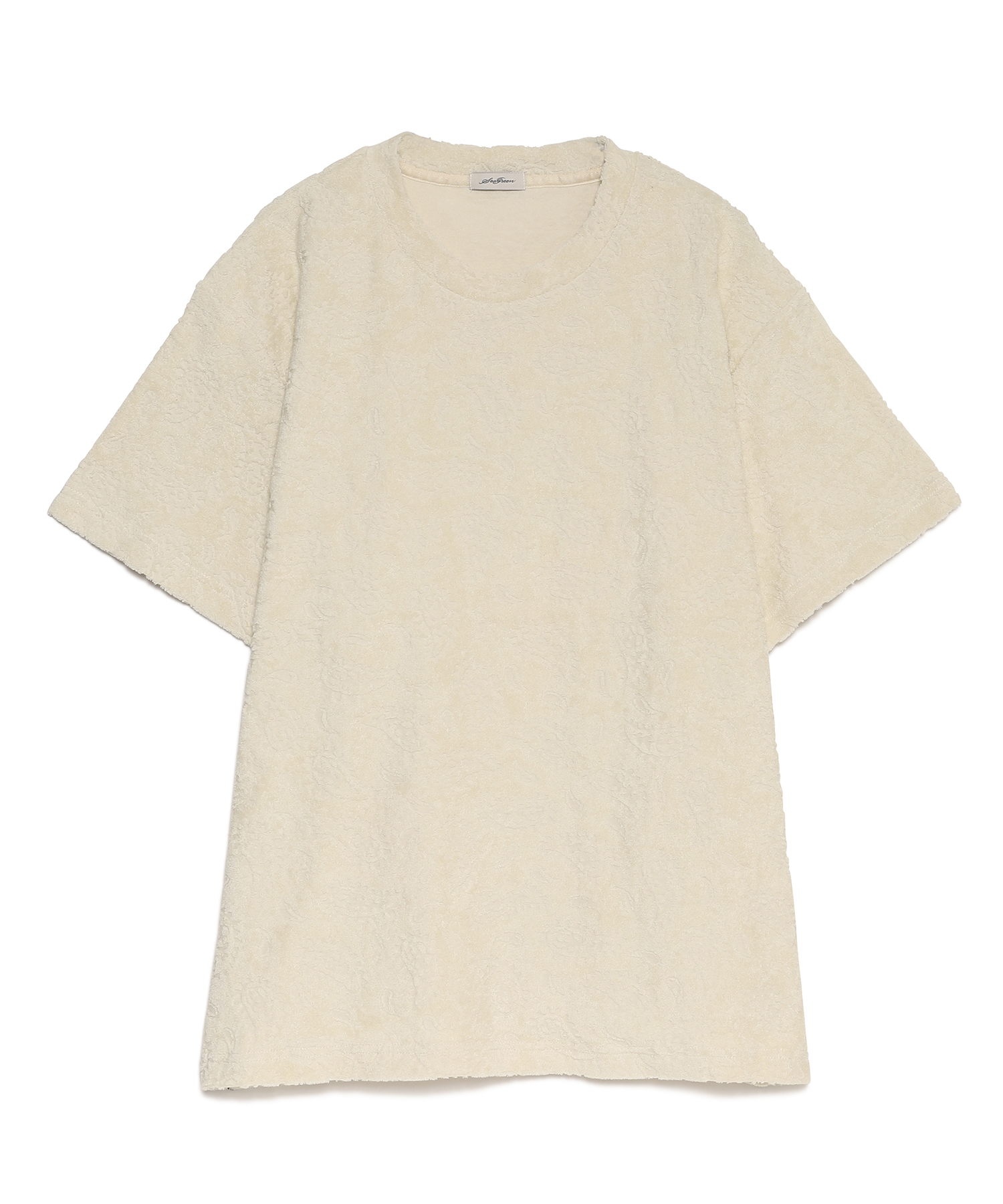 【公式】SEAGREEN (シーグリーン) PAISLEY PILE T-SHIRT BEIGE/27 サイズ:01,02,03,04 Tシャツ・カットソー メンズ