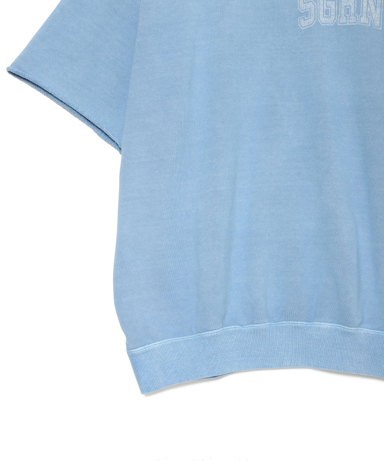 GARMENT DYED COTTON FLEECE T-SHIRT（Seagreen）｜TATRAS CONCEPT