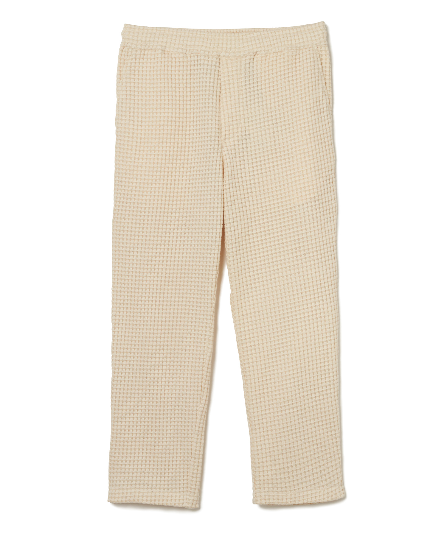 【公式】SEAGREEN (シーグリーン) BIG WAFFLE STRAIGHT PANTS CREAM/18 サイズ:02,03 ロングパンツ メンズ