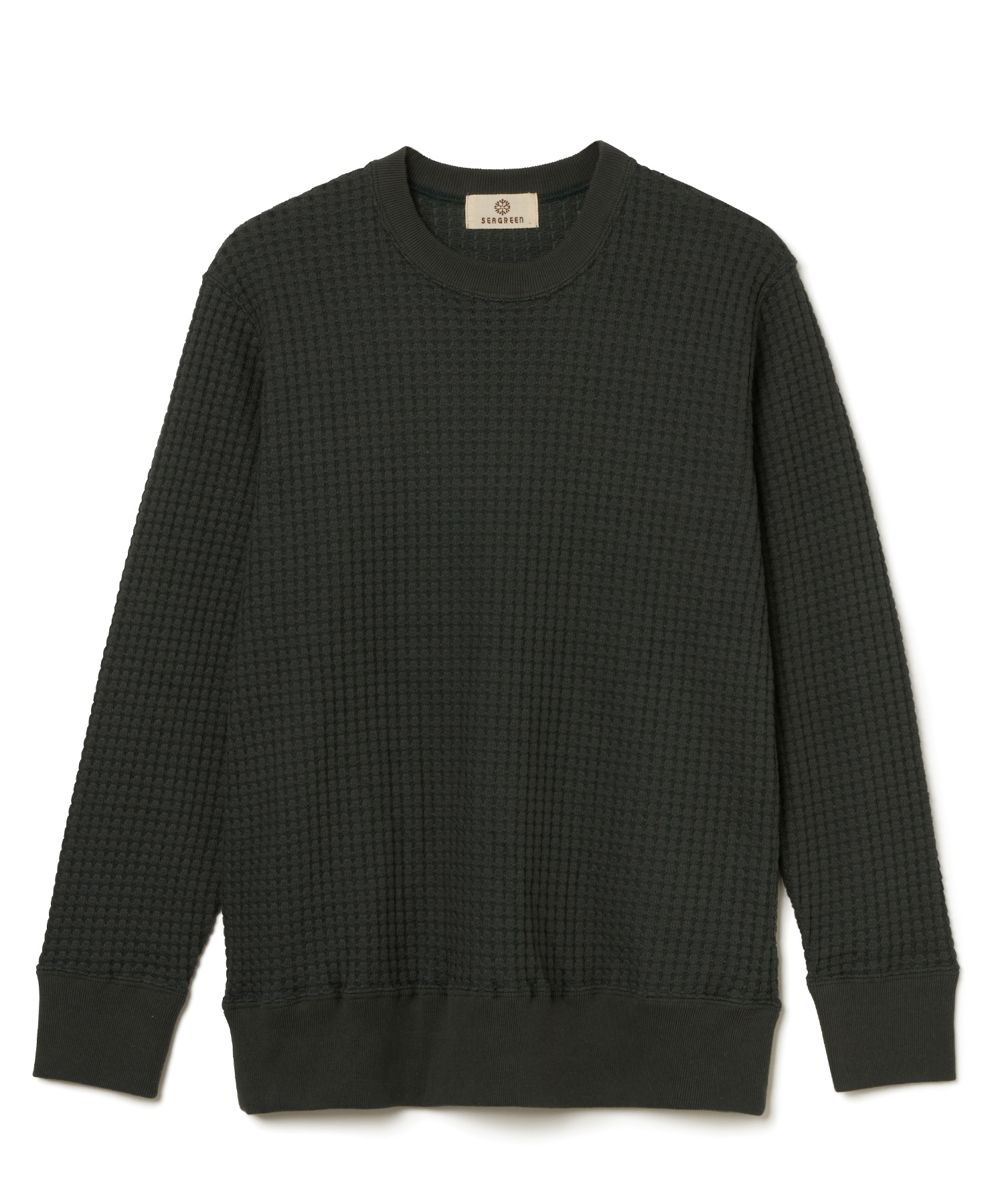 【公式】SEAGREEN (シーグリーン) BIG WAFFLE PULLOVER D.GREEN/31 サイズ:01,02,03,04 パーカー・スウェット メンズ