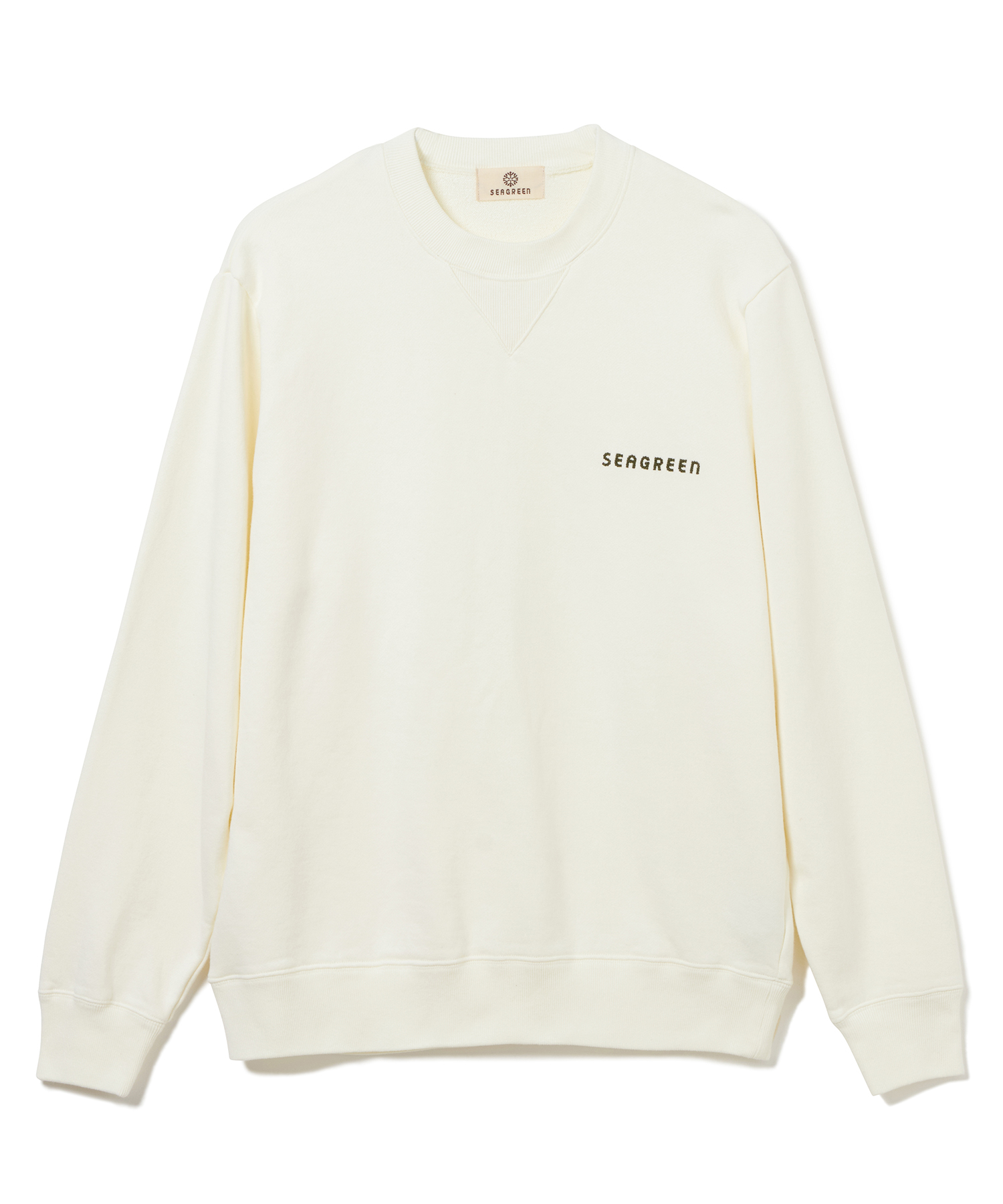 【公式】SEAGREEN (シーグリーン) REGULAR FIT CREW NECK IVORY/15 サイズ:01,02,03,04 パーカー・スウェット メンズ