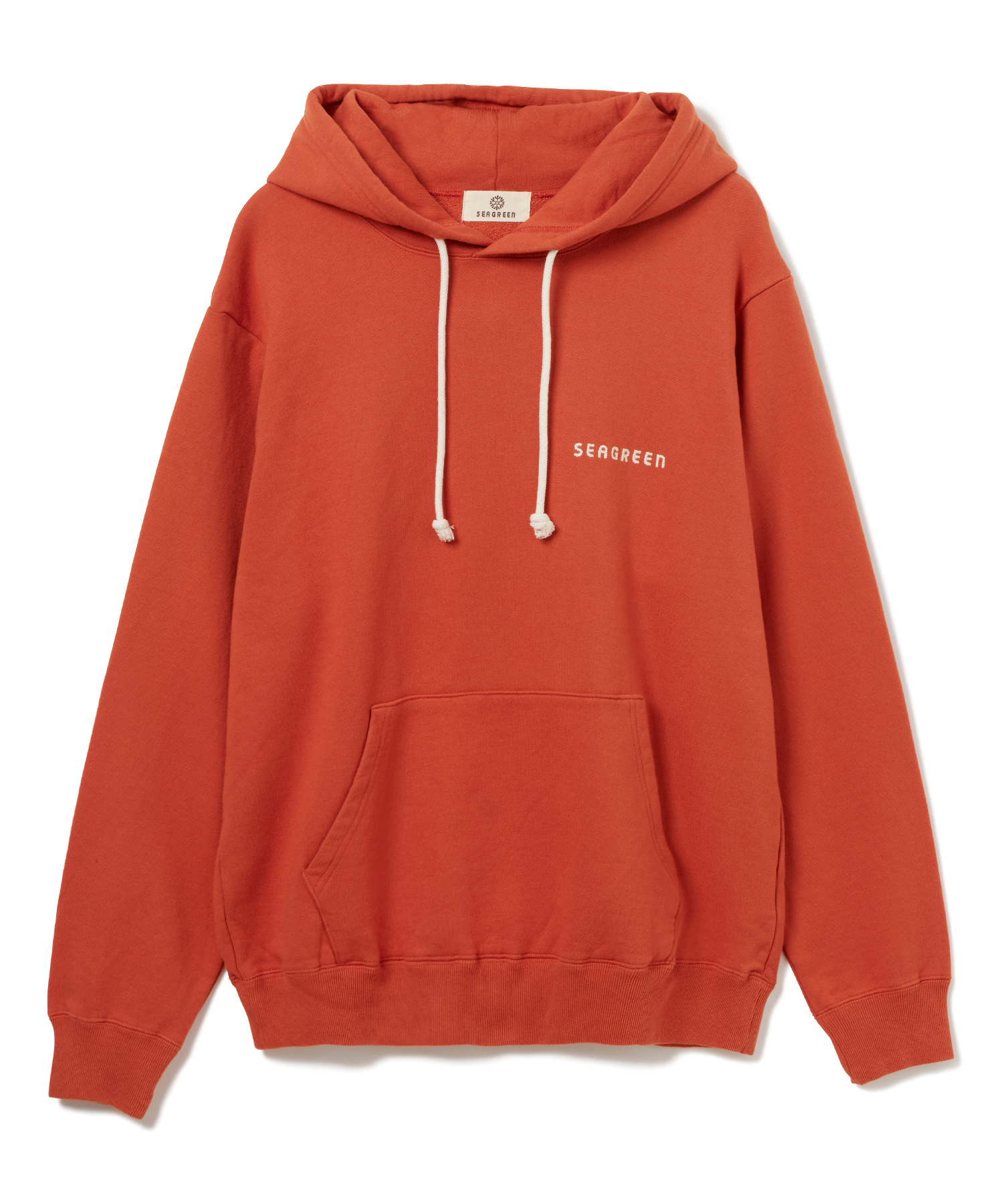 【公式】SEAGREEN (シーグリーン) REGULAR FIT HOODIE ORANGE/71 サイズ:01,02,03,04 パーカー・スウェット メンズ