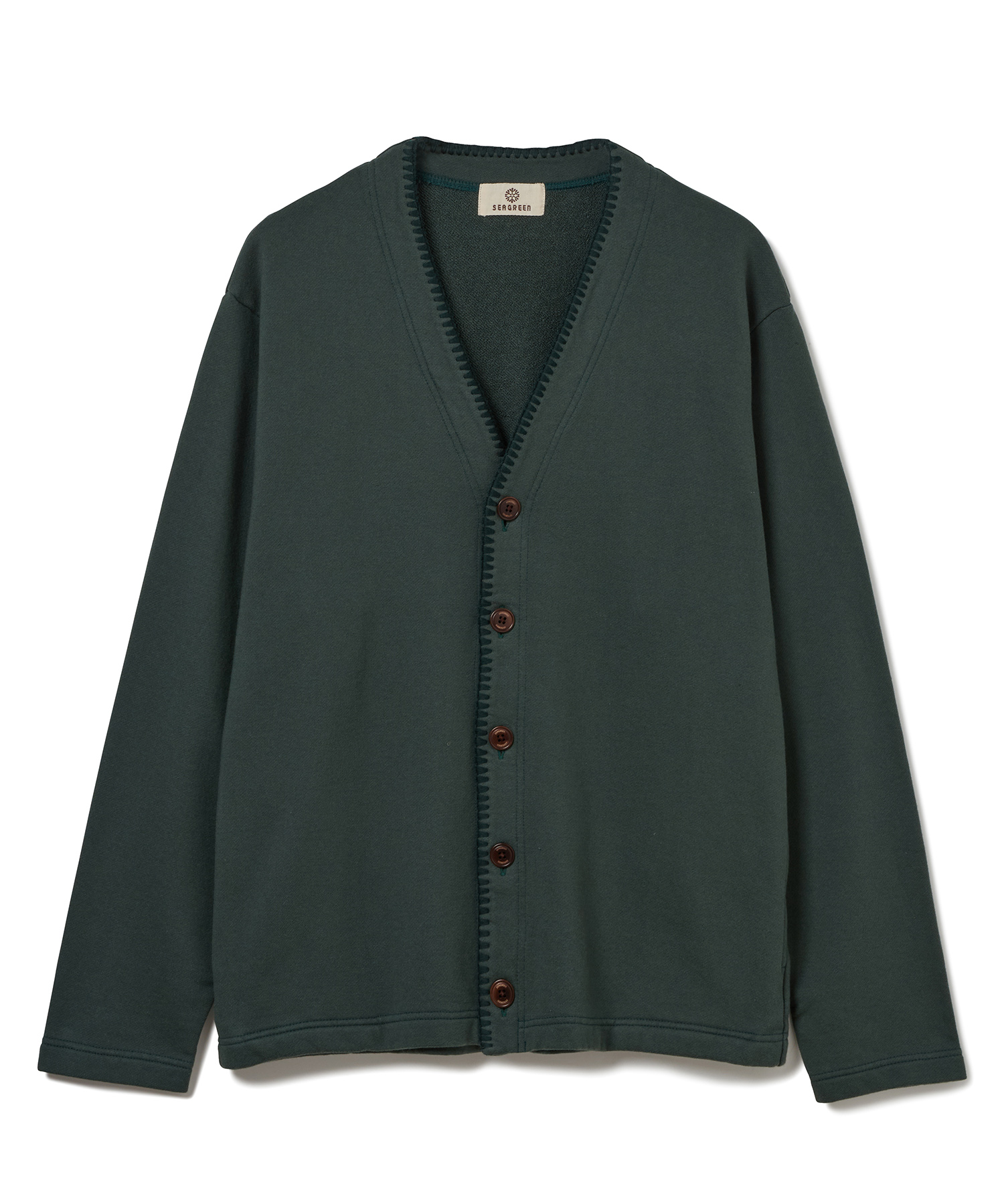 【公式】SEAGREEN (シーグリーン) HAMAGURI CARDIGAN D.GREEN/31 サイズ:02,03 カーディガン メンズ