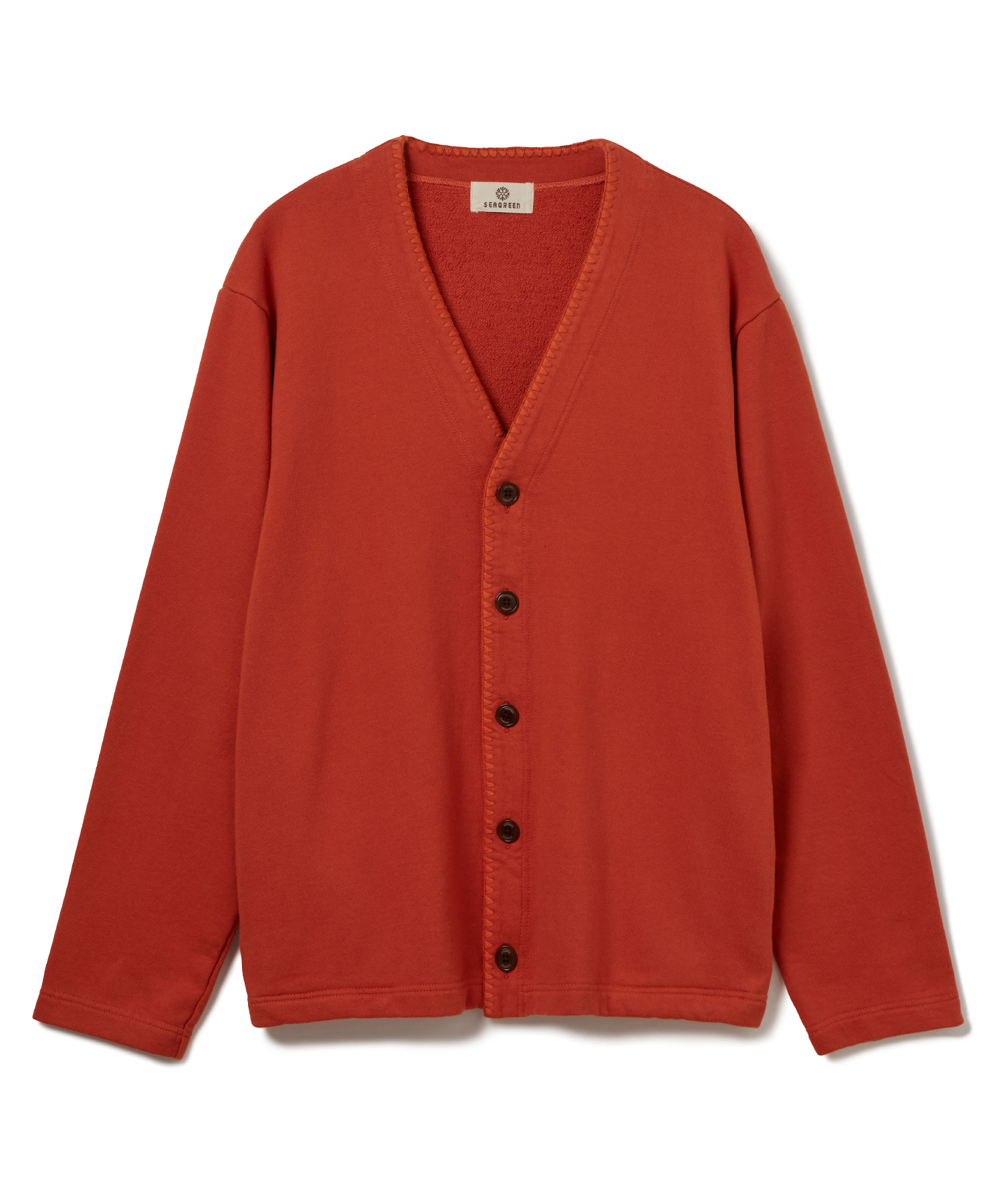 【公式】SEAGREEN (シーグリーン) HAMAGURI CARDIGAN ORANGE/71 サイズ:02,03 カーディガン メンズ